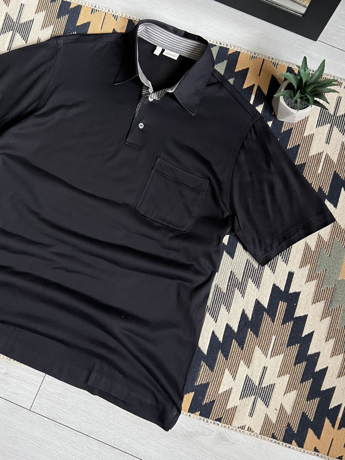 Brioni Brioni Vintage Luxury Silk Polos Size US L / EU 52-54 / 3 - 4 Thumbnail