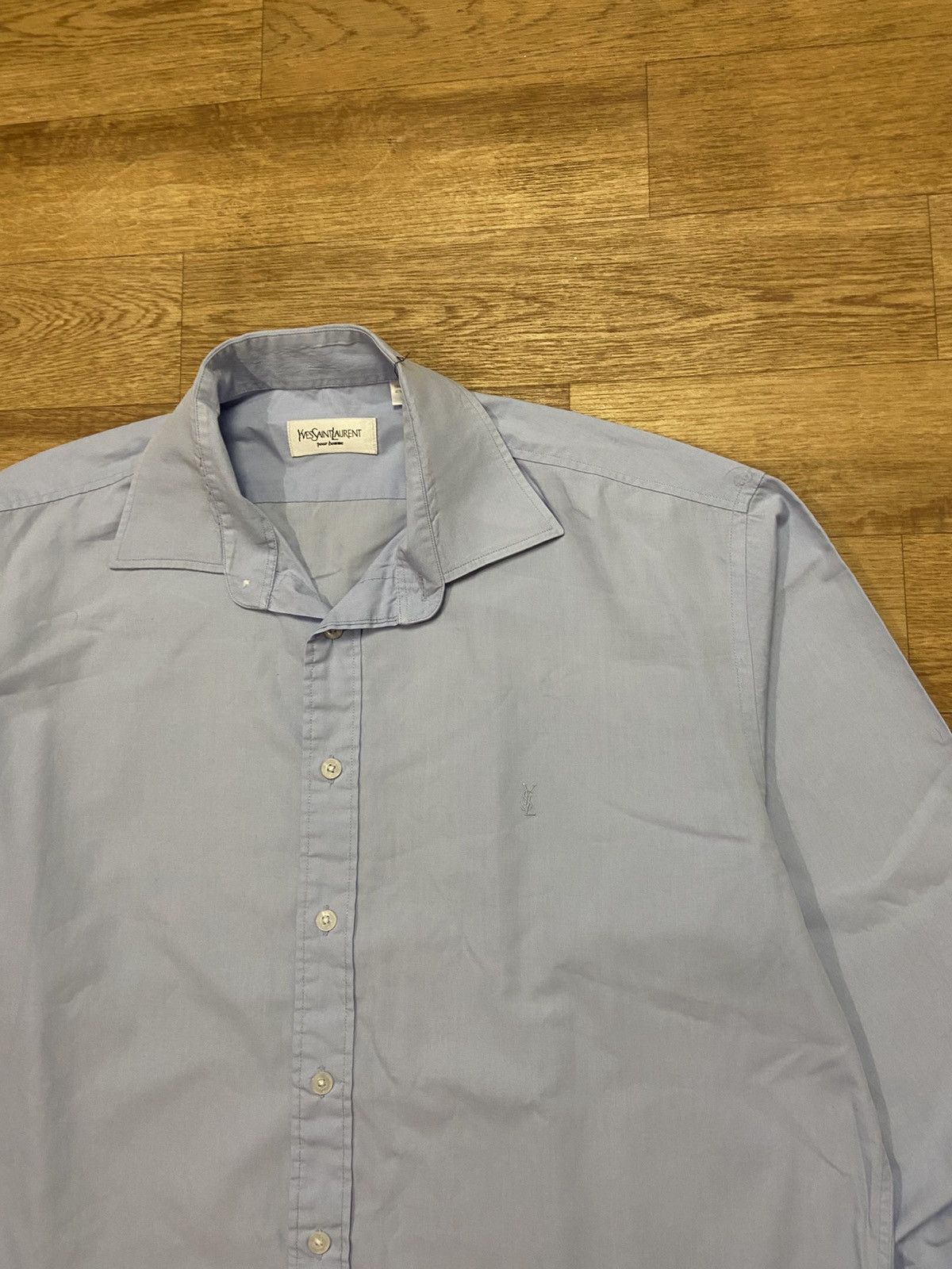 Yves Saint Laurent Yves Saint Laurent Vintage Shirt XL Size US XL / EU 56 / 4 - 4 Thumbnail