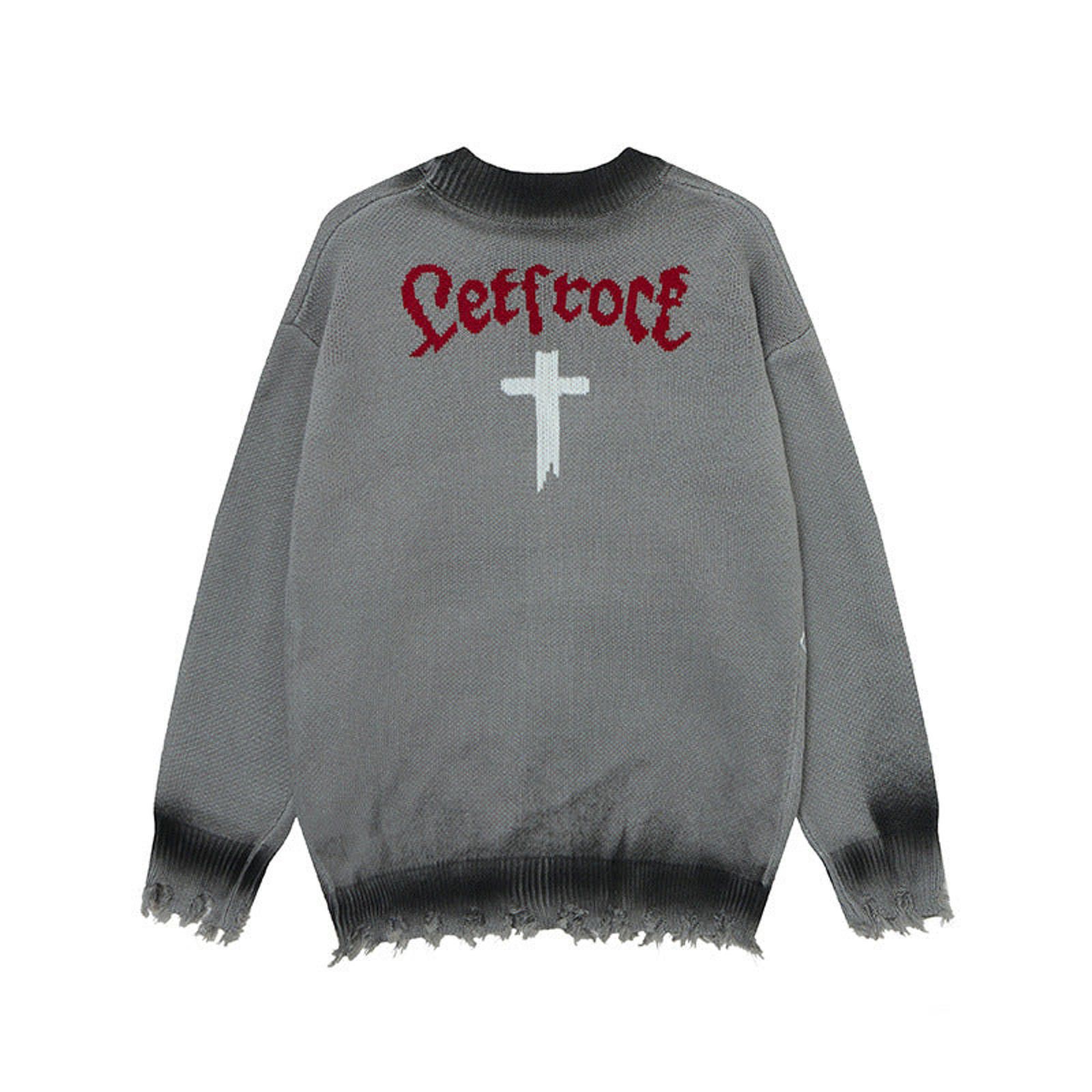 Other Distressed Knit Cardigans with Graphic Cross Size US L / EU 52-54 / 3 - 2 Thumbnail