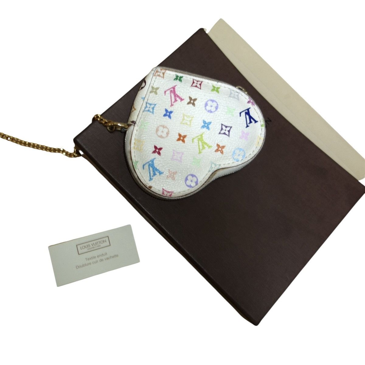 Louis Vuitton Louis Vuitton Multicolor Heart Coin Pouch Size ONE SIZE - 3 Thumbnail