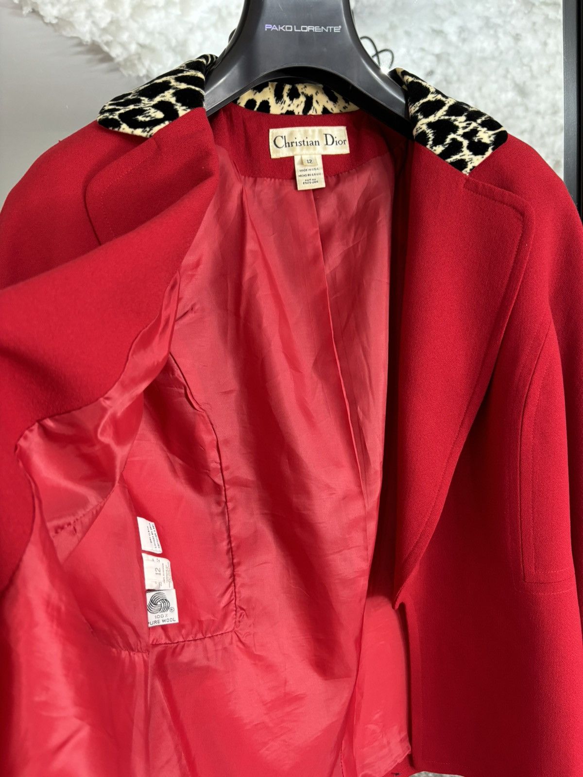 Dior 1990s Vintage Luxury Designer Christian Dior Blazer Jacket Size M / US 6-8 / IT 42-44 - 12 Thumbnail