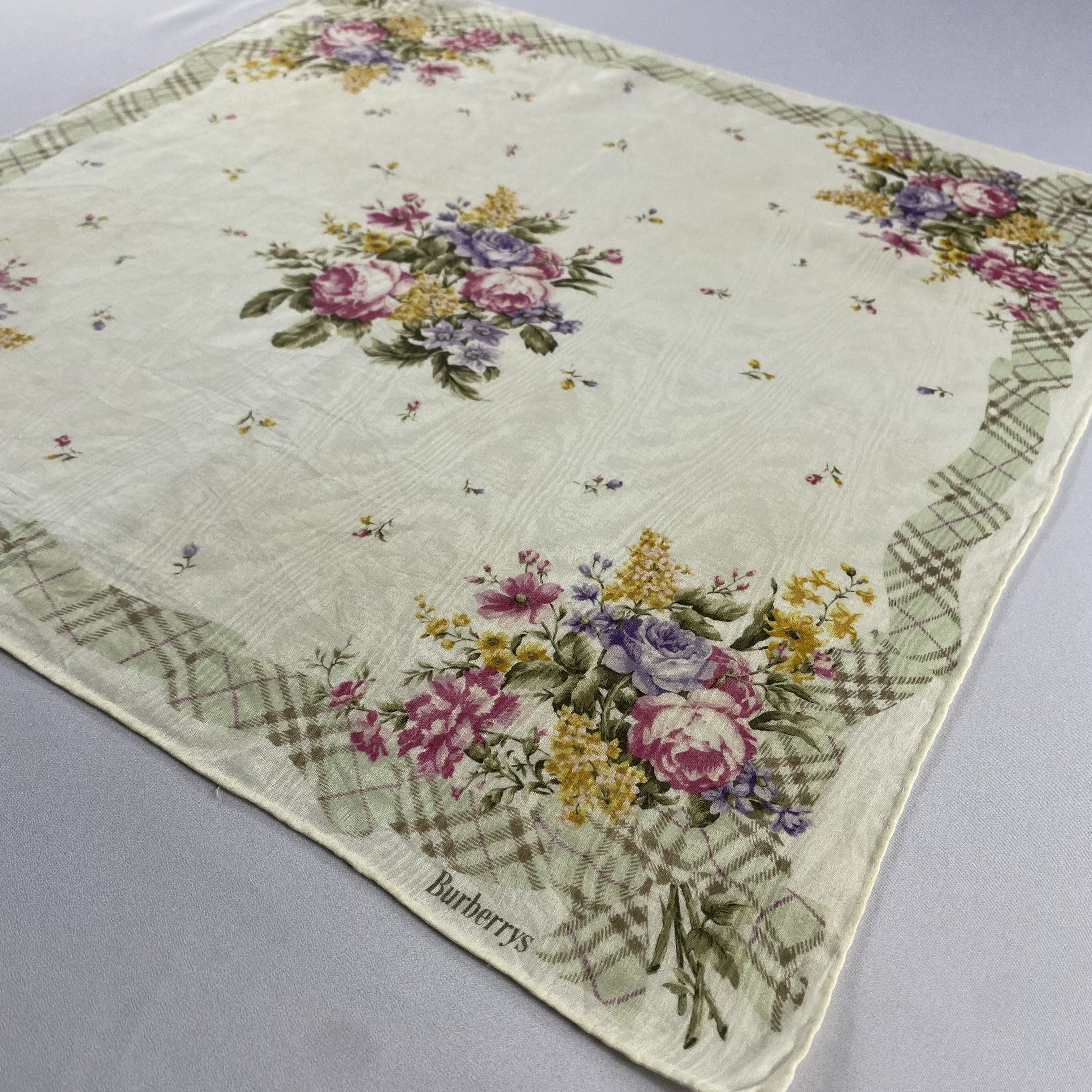 Burberry × Vintage Burberry Handkerchief / Neckerchief / Bandana-P911 Size ONE SIZE - 2 Thumbnail