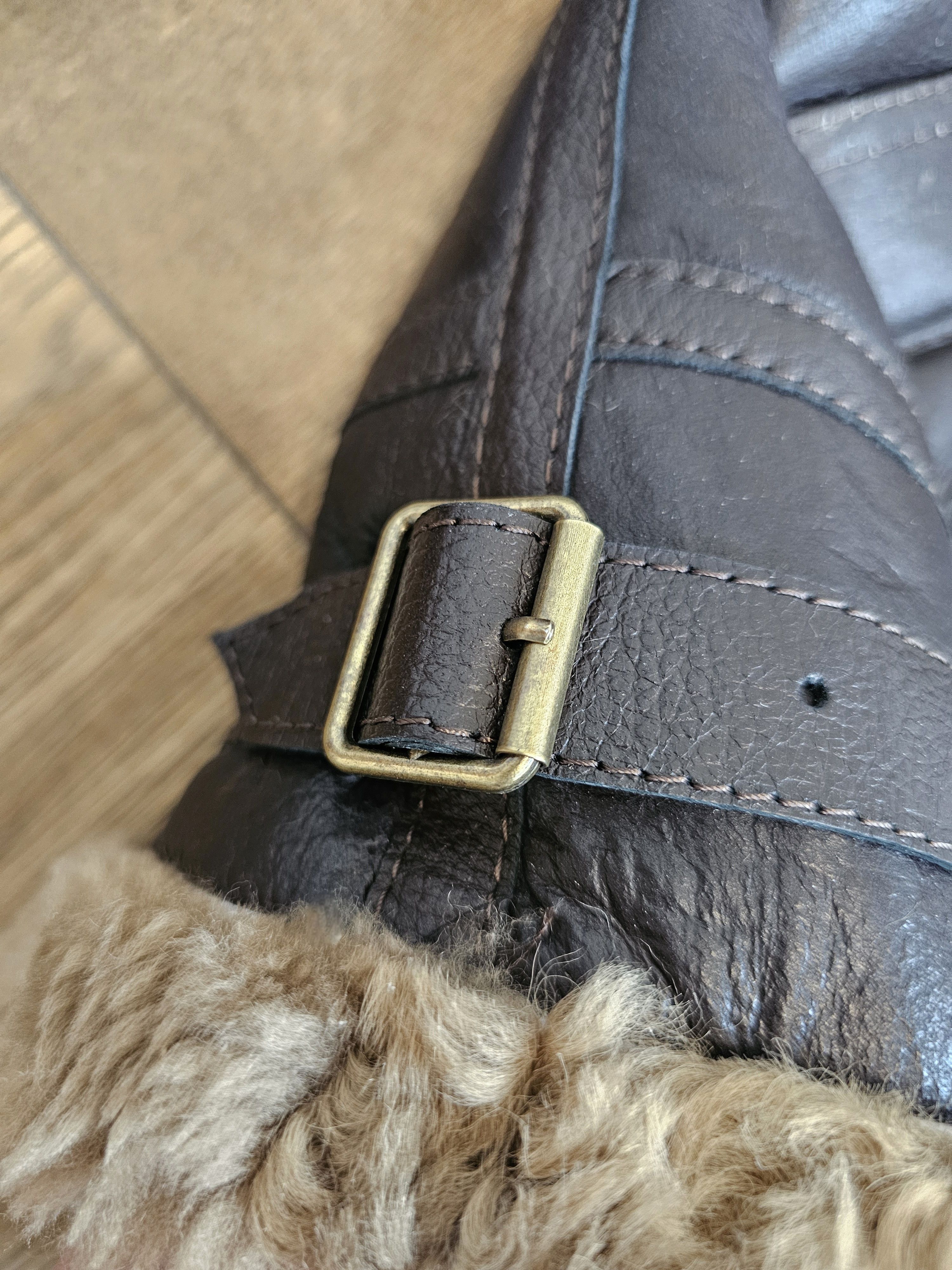 Other NWT B3 Sheepskin Shearling Leather Bomber Jacket D1 B6 B7 A2 Size US M / EU 48-50 / 2 - 8 Thumbnail