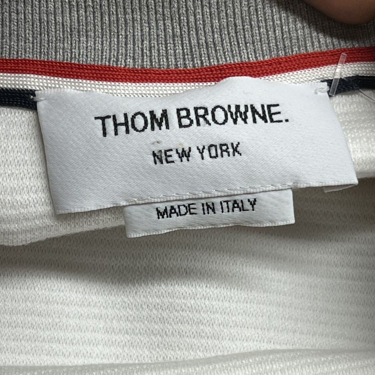 Thom Browne Thom Browne Cotton Ottoman Rib Saddle Short Sleeve Grey Size US L / EU 52-54 / 3 - 11 Thumbnail