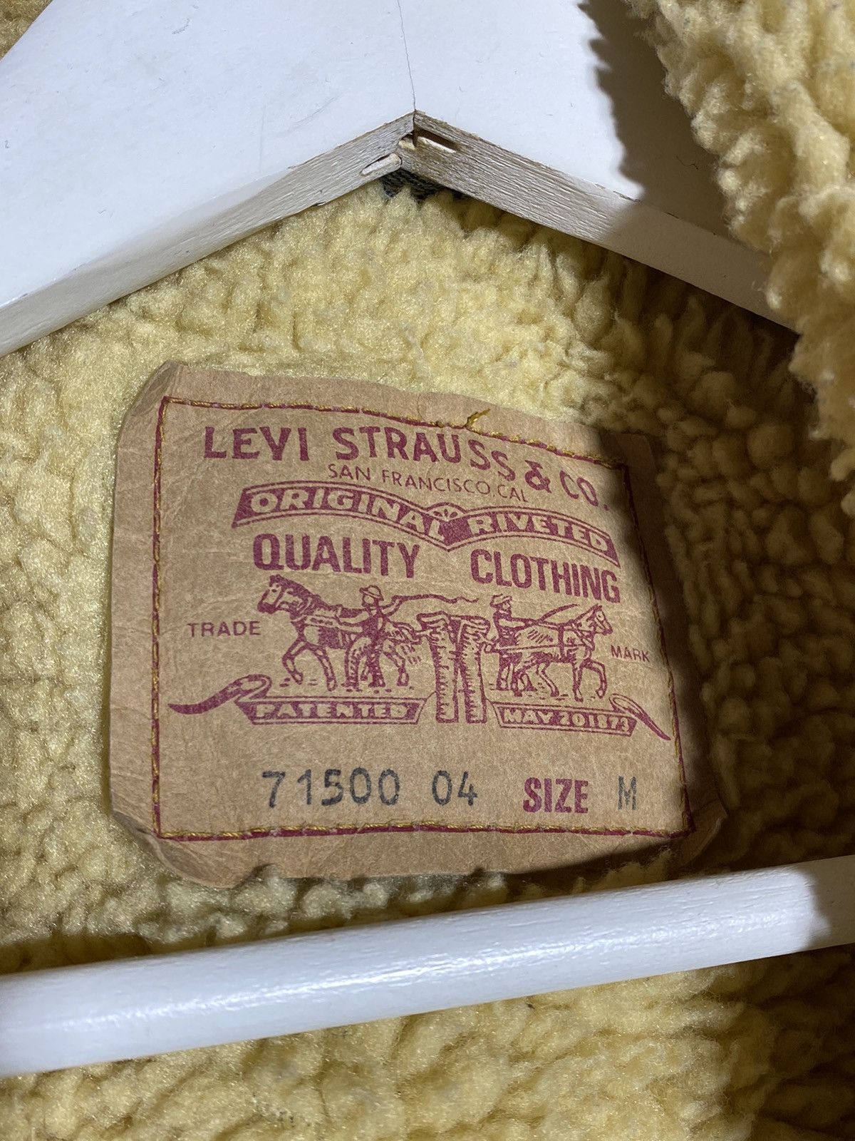 Levi's Crazy Vintage 90s Levi’s Denim Sherpa Lined Jeans Jacket Size US M / EU 48-50 / 2 - 9 Thumbnail