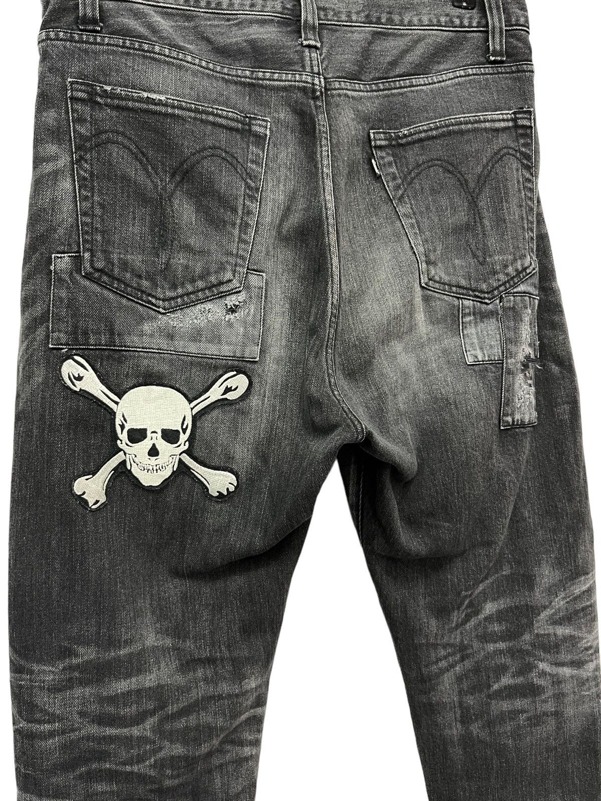 Japanese Brand VTG GLAMB x ROLLING STONES Skull Boro Patcwork Distressed Size US 32 / EU 48 - 10 Thumbnail