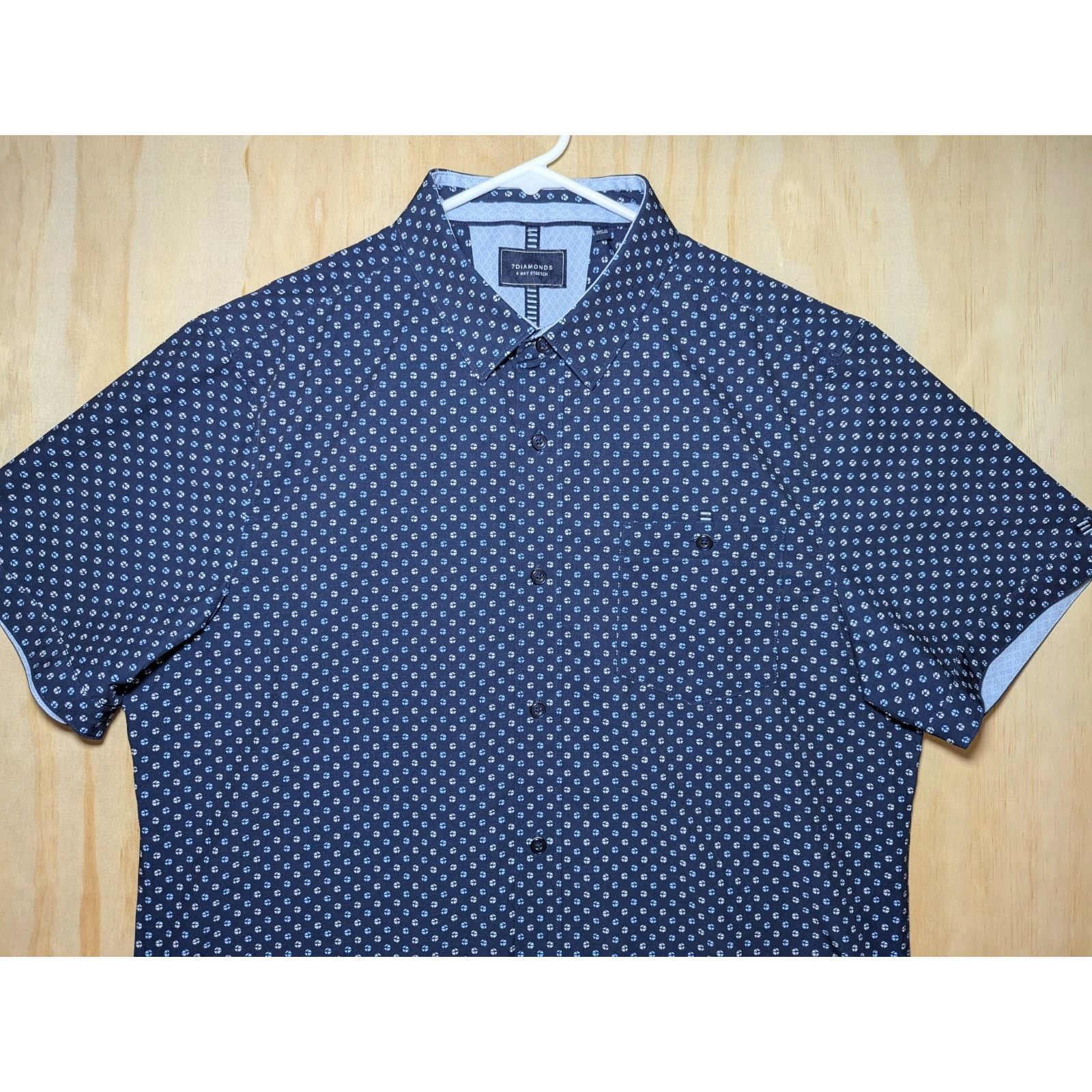 7Diamonds 7 Diamonds Men's Large Break Free Stretch Short Sleeve Shirt Size US L / EU 52-54 / 3 - 3 Thumbnail
