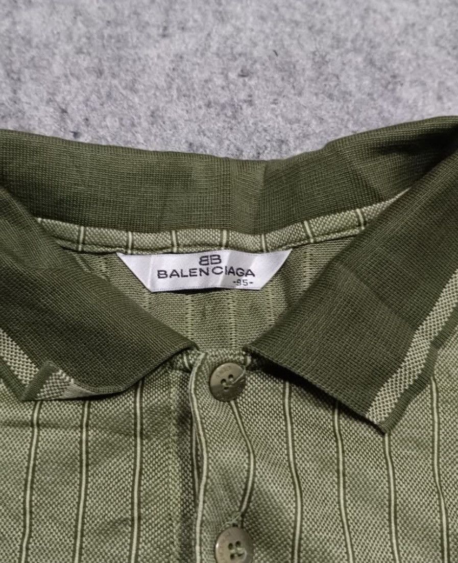Balenciaga Vintage Balenciaga Striped Polos Rugby Size US M / EU 48-50 / 2 - 3 Thumbnail