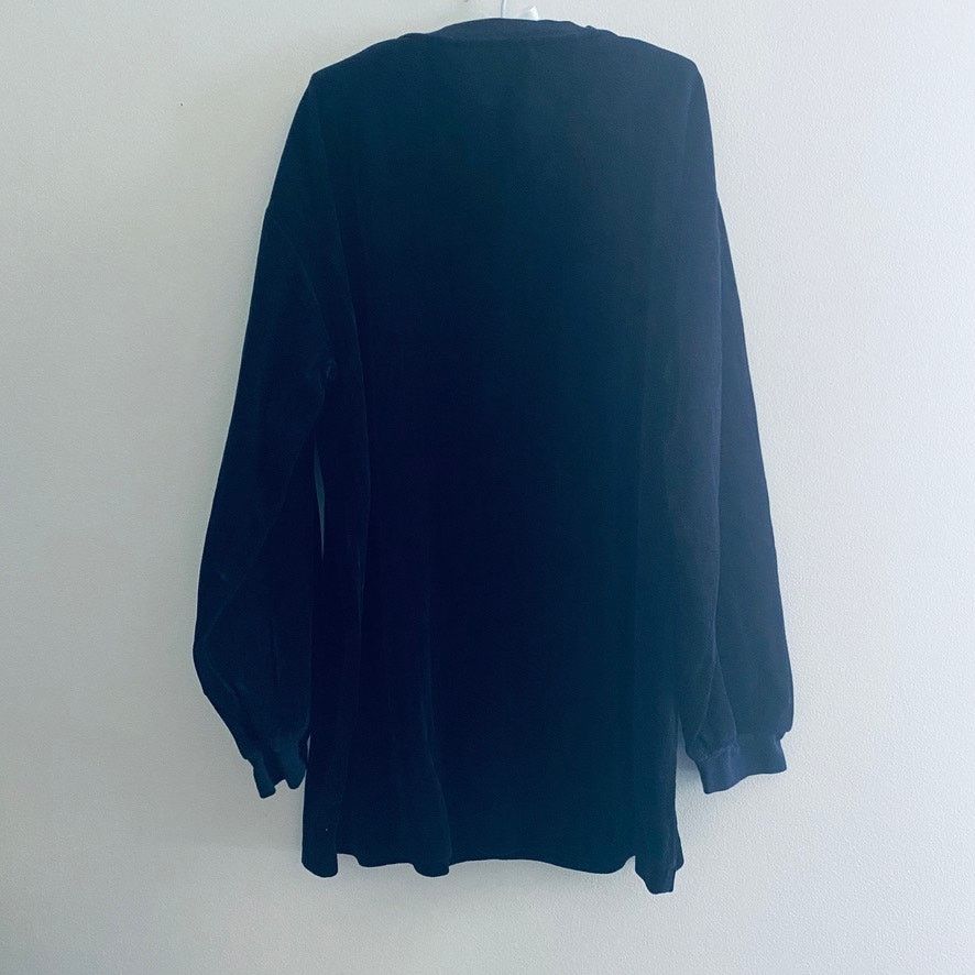Nautica Nautica black velour henley Size US XL / EU 56 / 4 - 3 Thumbnail