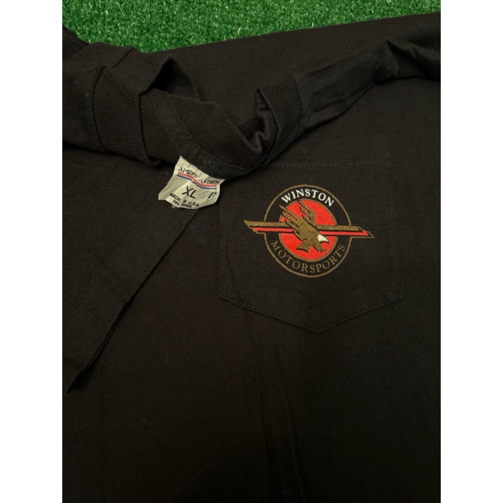 Vintage VINTAGE 90s Winston Drag Racing Motorsports VTG Shirt Mens XL Pocket Tee 1990s Size US XL / EU 56 / 4 - 3 Thumbnail