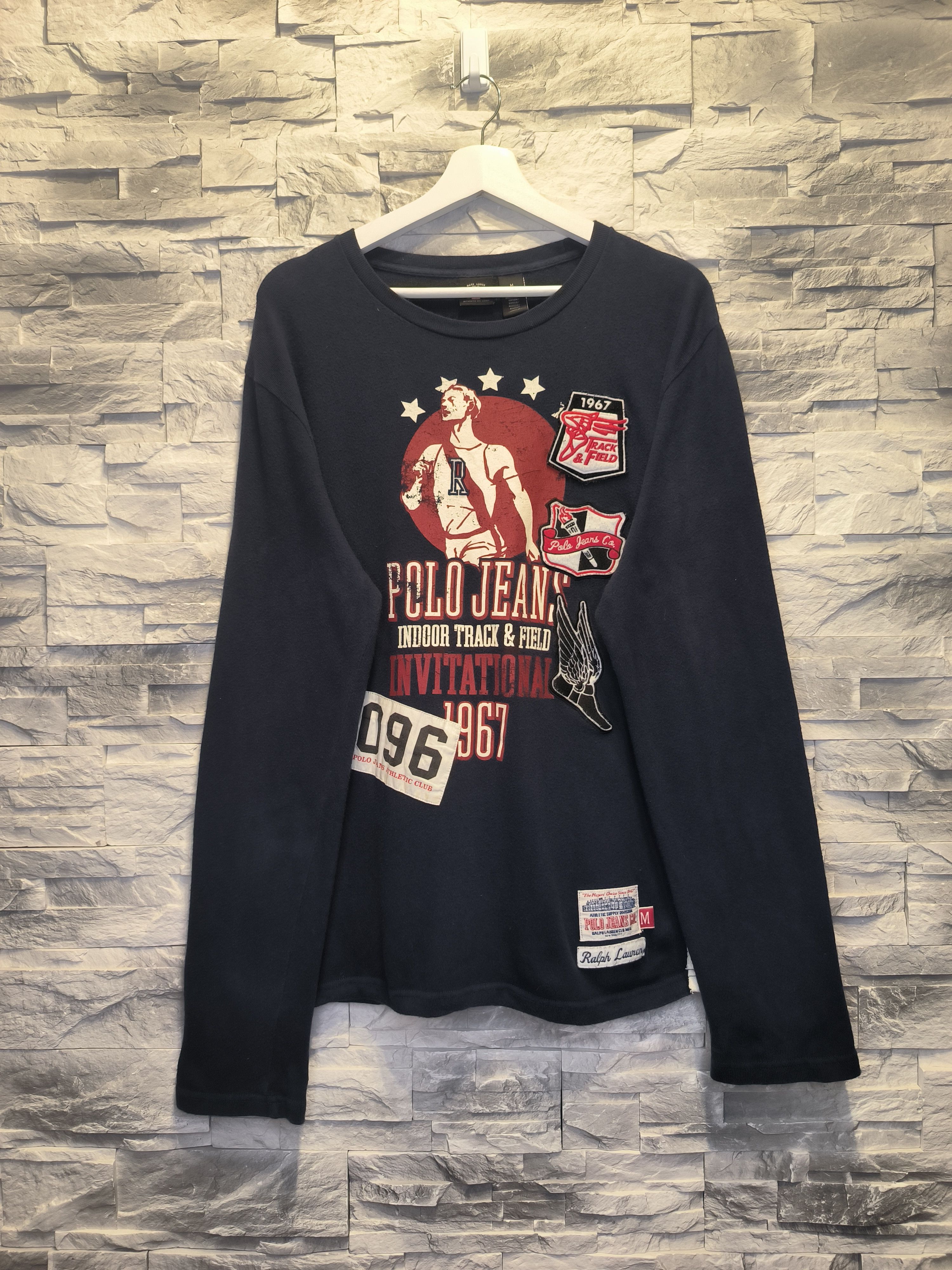 Polo Ralph Lauren × Vintage Polo Jeans Company Ralph Lauren Vintage Sweatshirt Logo Size US M / EU 48-50 / 2 - 1 Thumbnail