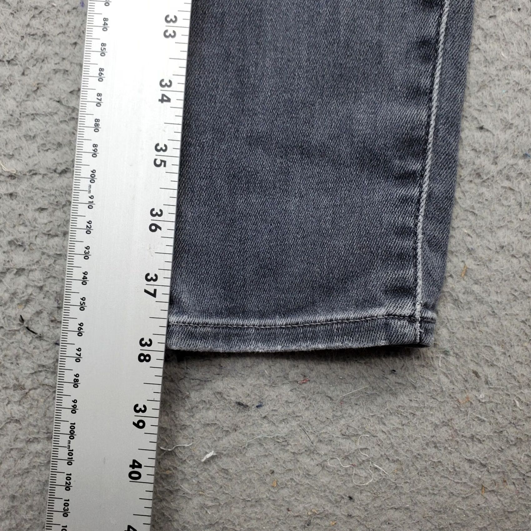 Denime Joe's Skinny Jeans Womens Size 28 Gray Denim Distressed Mid Rise Size 28" / US 6 / IT 42 - 3 Thumbnail