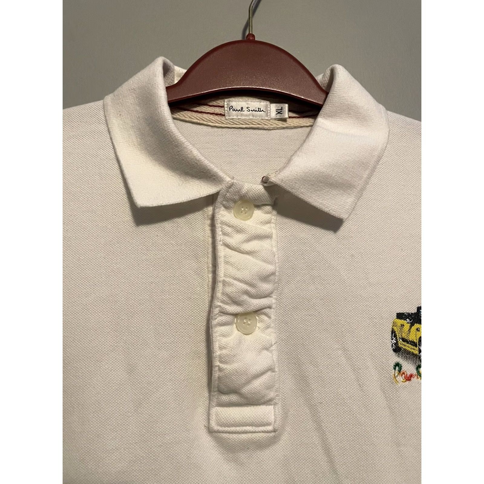 Paul Smith VINTAGE Paul Smith Mini Cooper Polo Shirt Mens XL White Embroidered B123 Size US XL / EU 56 / 4 - 5 Thumbnail
