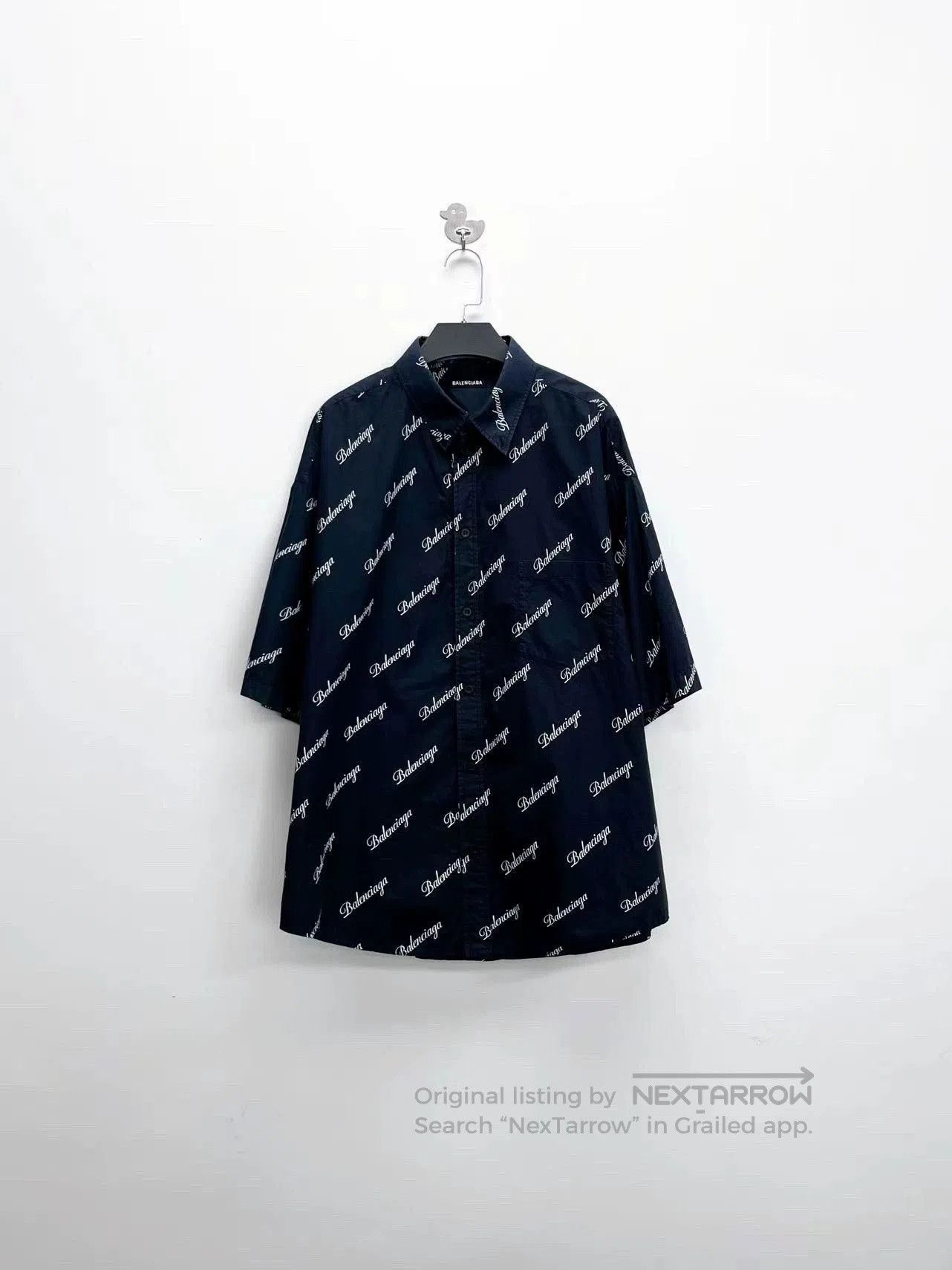 Balenciaga Balenciaga Logo Print Short Sleeve Shirt. Size US M / EU 48-50 / 2 - 1 Thumbnail