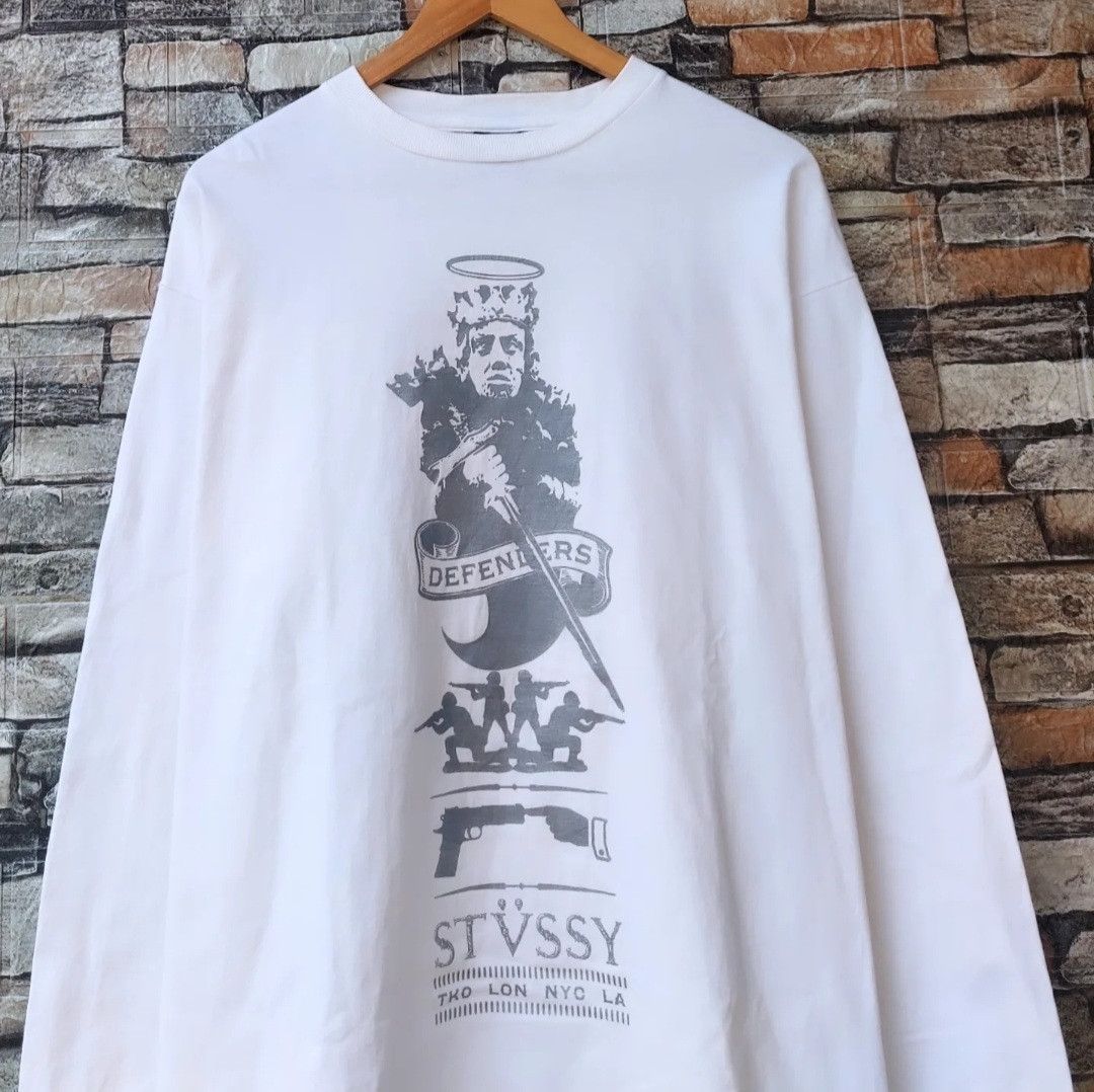 Stussy Vtg STUSSY X NEXUS 7 Deffenders Offenders Long Sleeve Size US L / EU 52-54 / 3 - 3 Thumbnail