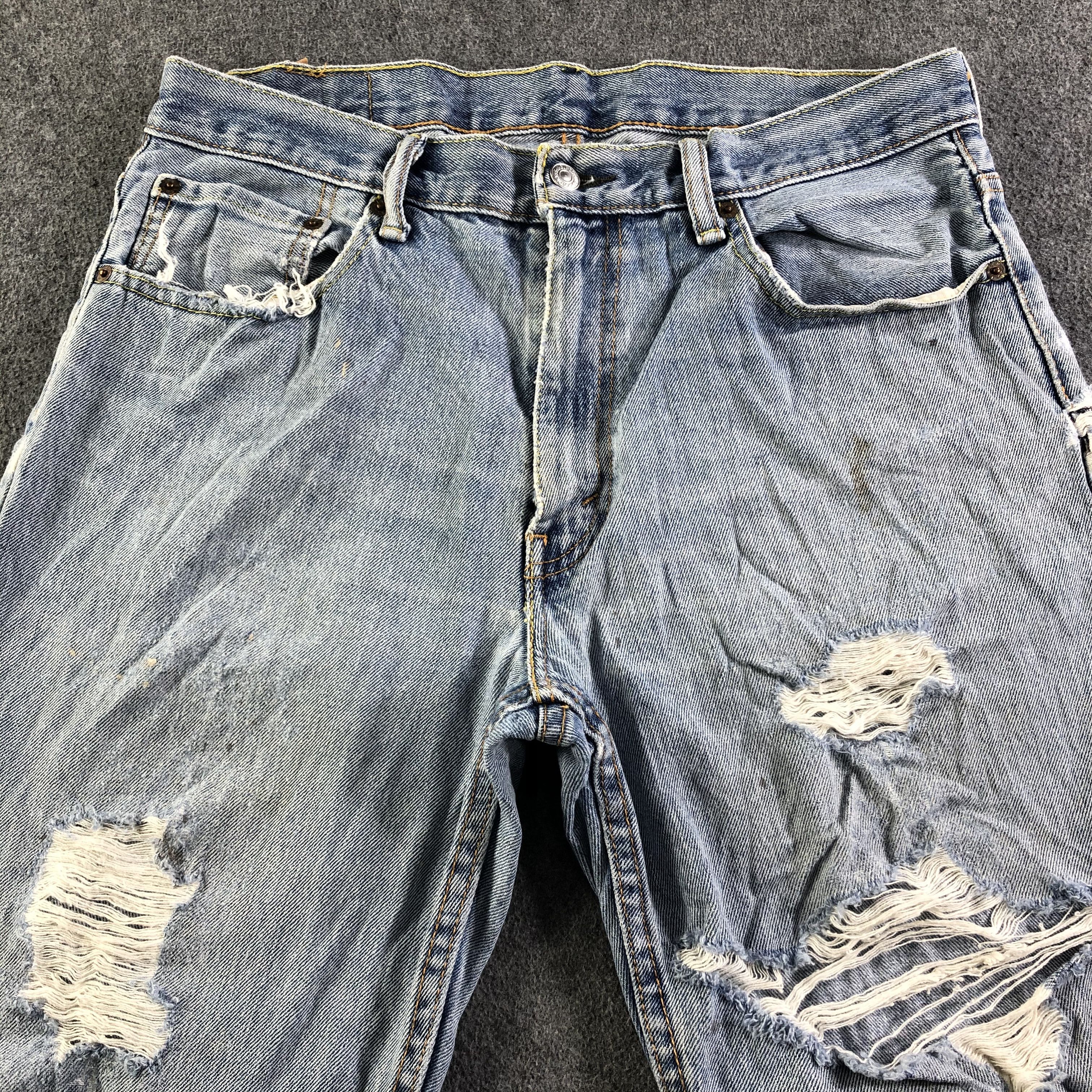 Levi's Vintage Blue Wash Levis 550 Jeans-J3285 Size US 35 - 3 Thumbnail