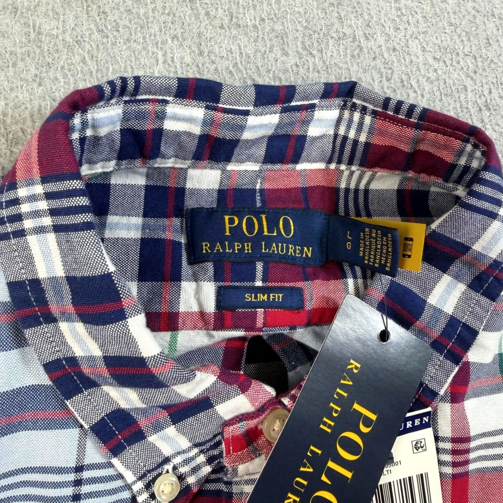 Polo Ralph Lauren Polo Ralph Lauren Shirt Men L Blue Plaid Long Sleeve Button Slim Fit Heritage Size US L / EU 52-54 / 3 - 4 Thumbnail