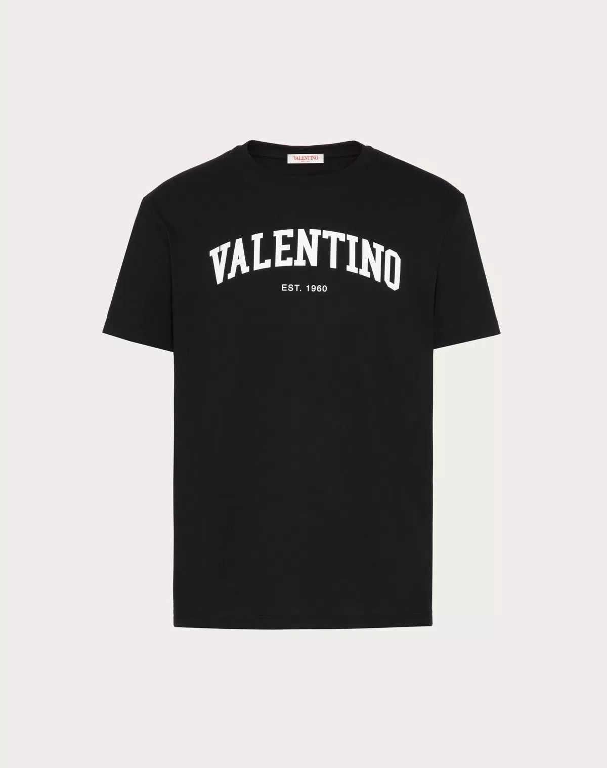 oc11z0725 Print Cotton T-Shirt in Black