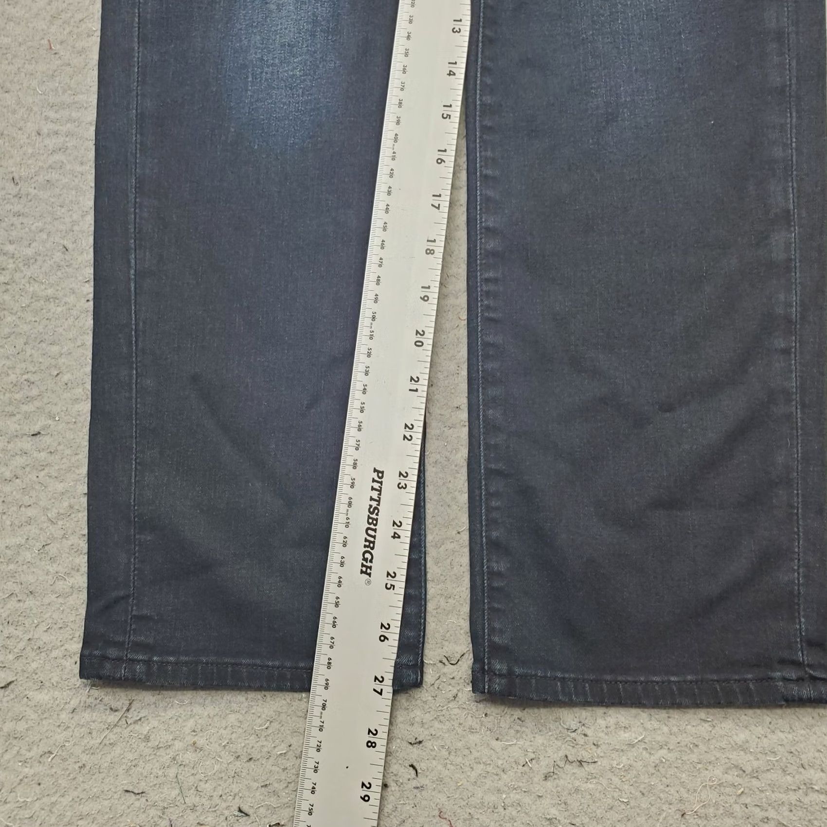 Lucky Brand Lucky Brand Brooke Crop Jeans Womens Size 6 Blue Denim Dark Wash Straight Leg Jeans Size 28" / US 6 / IT 42 - 4 Thumbnail