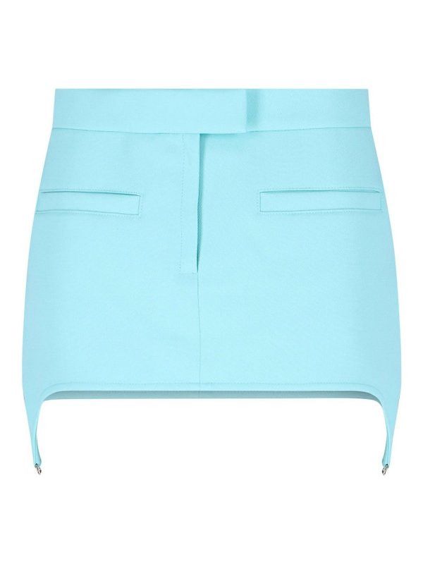 Courreges o1mle0824 Twill Heritage Pocket Mini Skirt in Blue Size 27" / US 4 / IT 40 - 1 Thumbnail