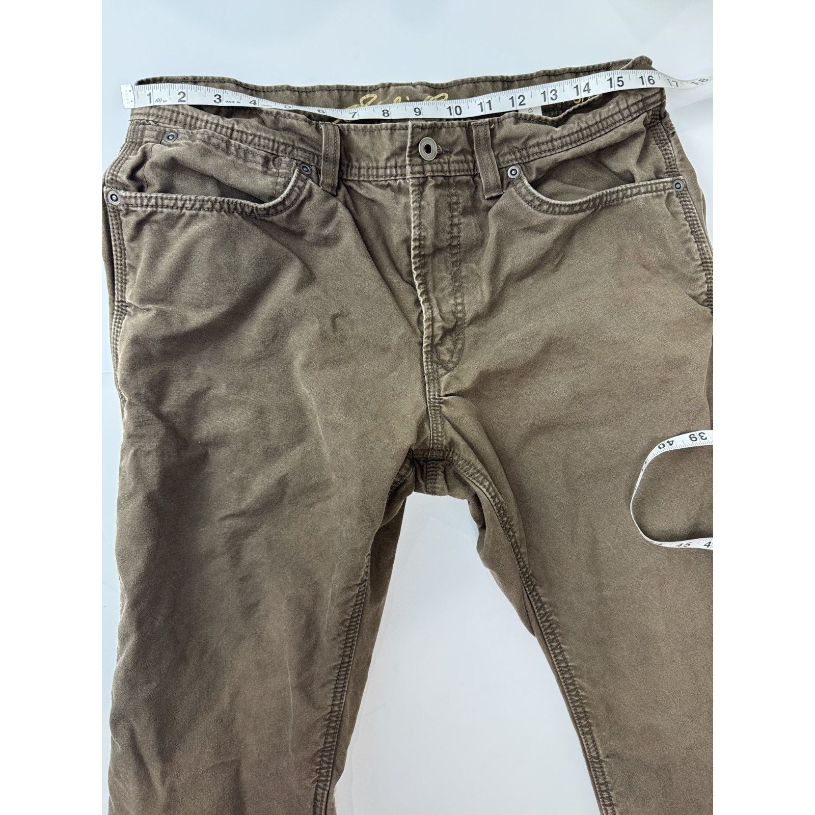 Eddie Bauer Eddie Bauer Flannel Lined Pants Men 34*32 Brown Canvas Warm Size US 34 / EU 50 - 5 Thumbnail