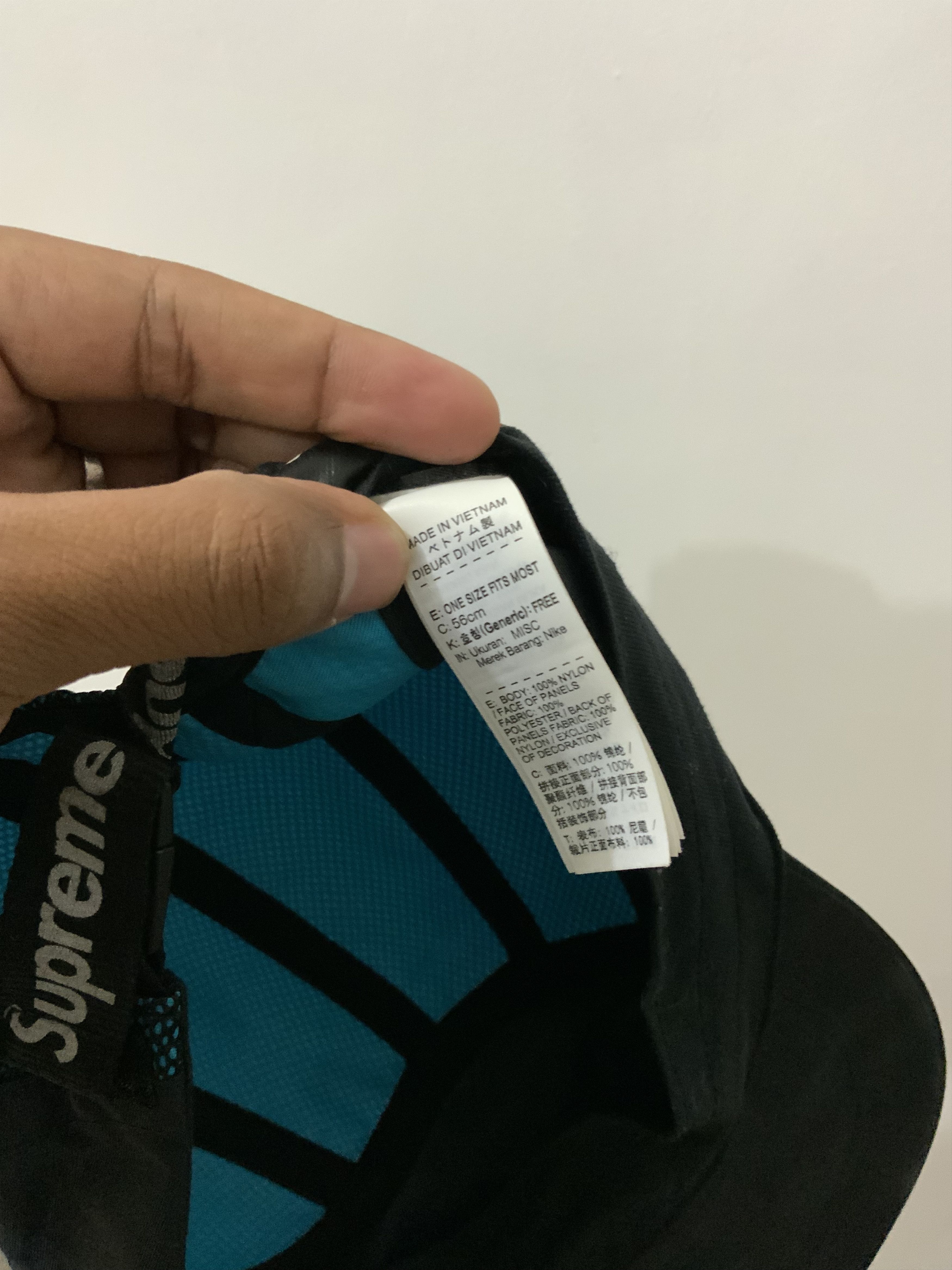 Nike × Supreme Nike Air Supreme 5 Panel Hat Cap Size ONE SIZE - 14 Thumbnail
