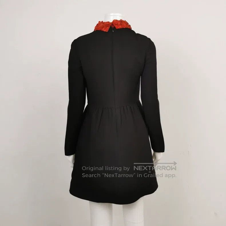 Valentino Valentino Wool mulberry silk blend color-blocked long-slee Size S / US 4 / IT 40 - 2 Thumbnail