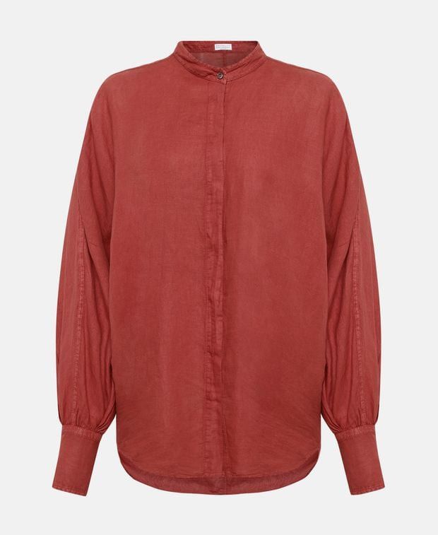 Brunello Cucinelli Linen-blend blouse Size L / US 10 / IT 46 - 1 Thumbnail