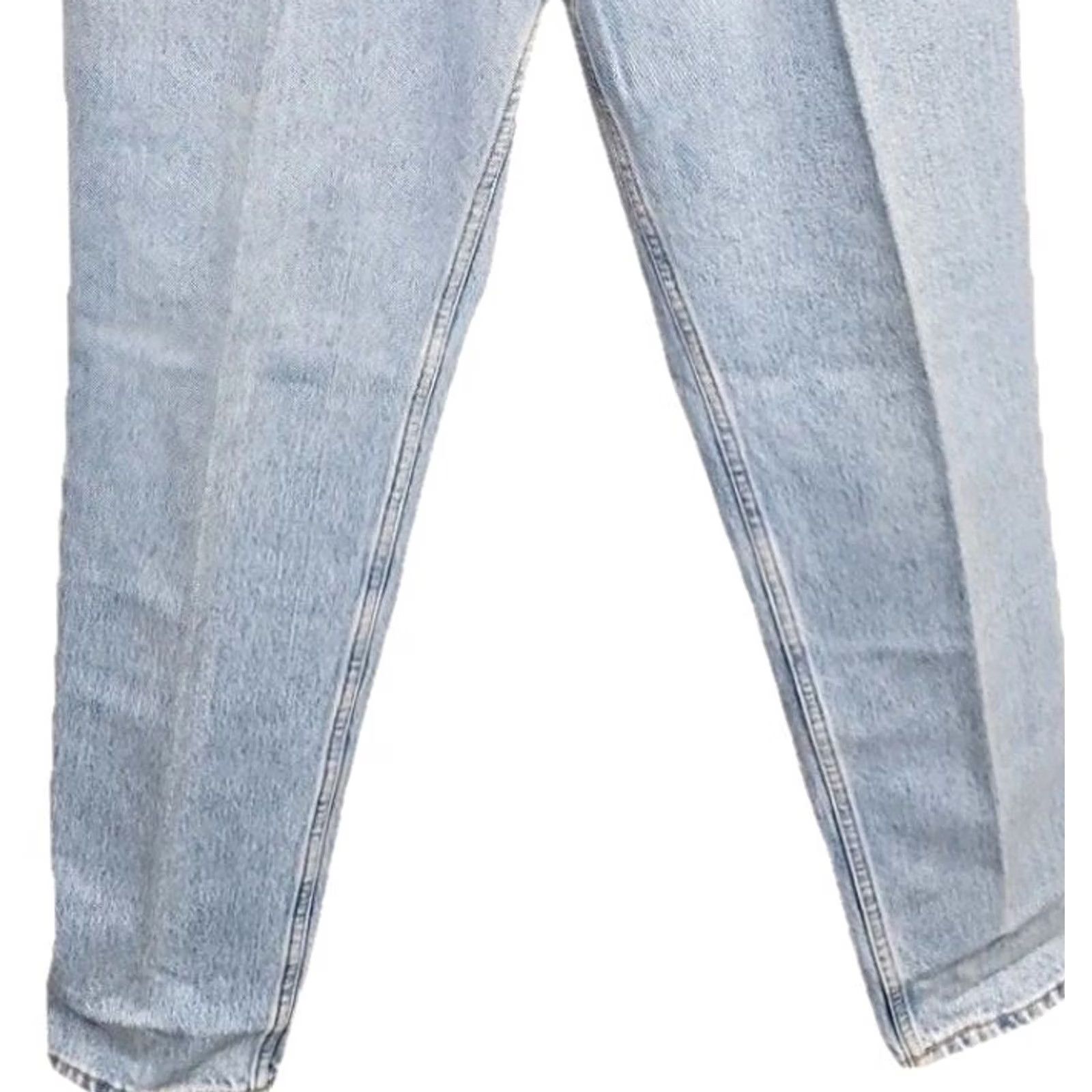 Levi's VINTAGE Levi’s 550 Jeans Women’s 12 Regular Light Wash Blue Cotton Denim Tapered Leg Relaxed Fit USA Mens? Size 34" / US 12 / IT 48 - 3 Thumbnail