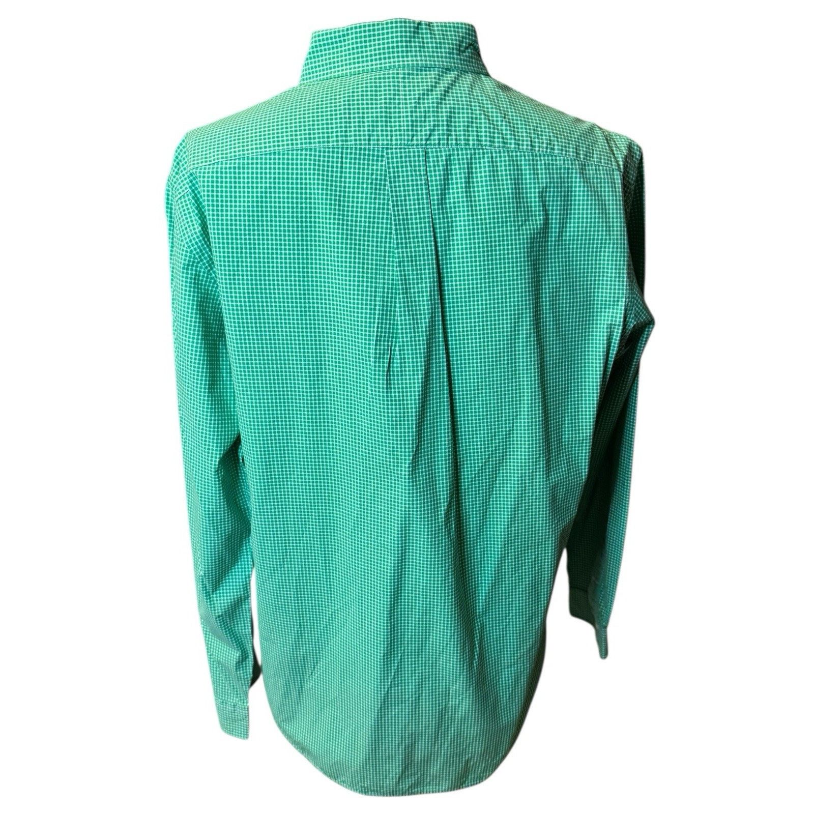 Ralph Lauren Ralph Lauren Green Check Button Down Classic Fit Dress Shirt Size US XL / EU 56 / 4 - 5 Thumbnail