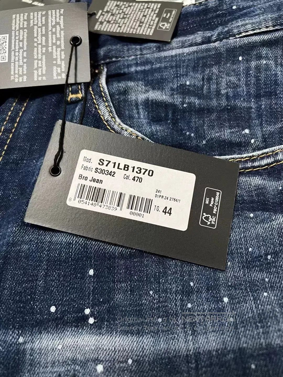 Dsquared2 blue distressed cropped denim trousers by dsquared2. Size US 44 / EU 60 - 8 Thumbnail