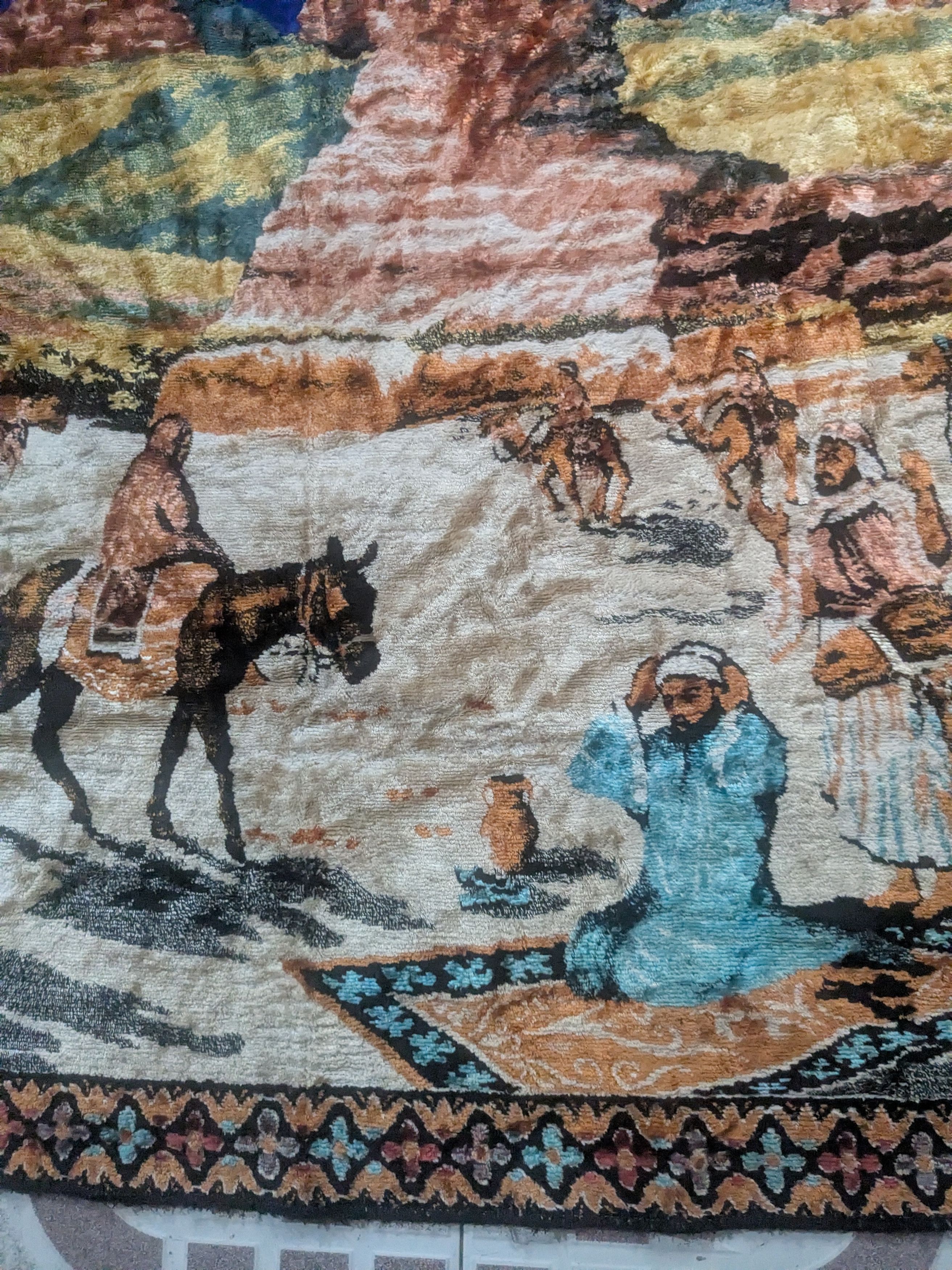 Vintage vintage wall carpet decor pyramid Egypt sphinx 70'$ Size ONE SIZE - 5 Thumbnail