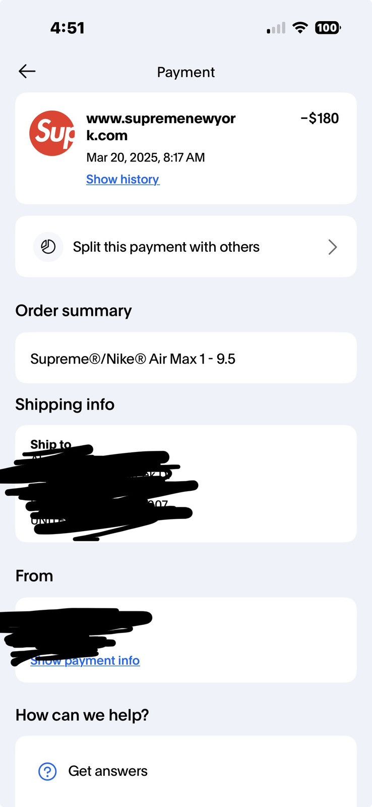 Nike × Supreme Supreme Air Max 1 Size US 9.5 / EU 42-43 - 9 Thumbnail