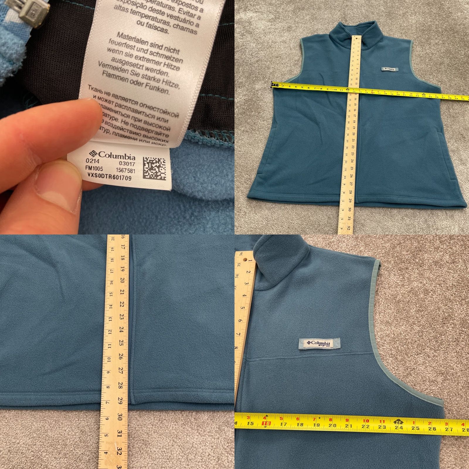 Vintage Columbia Vest Harborside Fleece Blue XL Mens Full Zip Pockets Outdoor Hiking Size US XL / EU 56 / 4 - 8 Thumbnail
