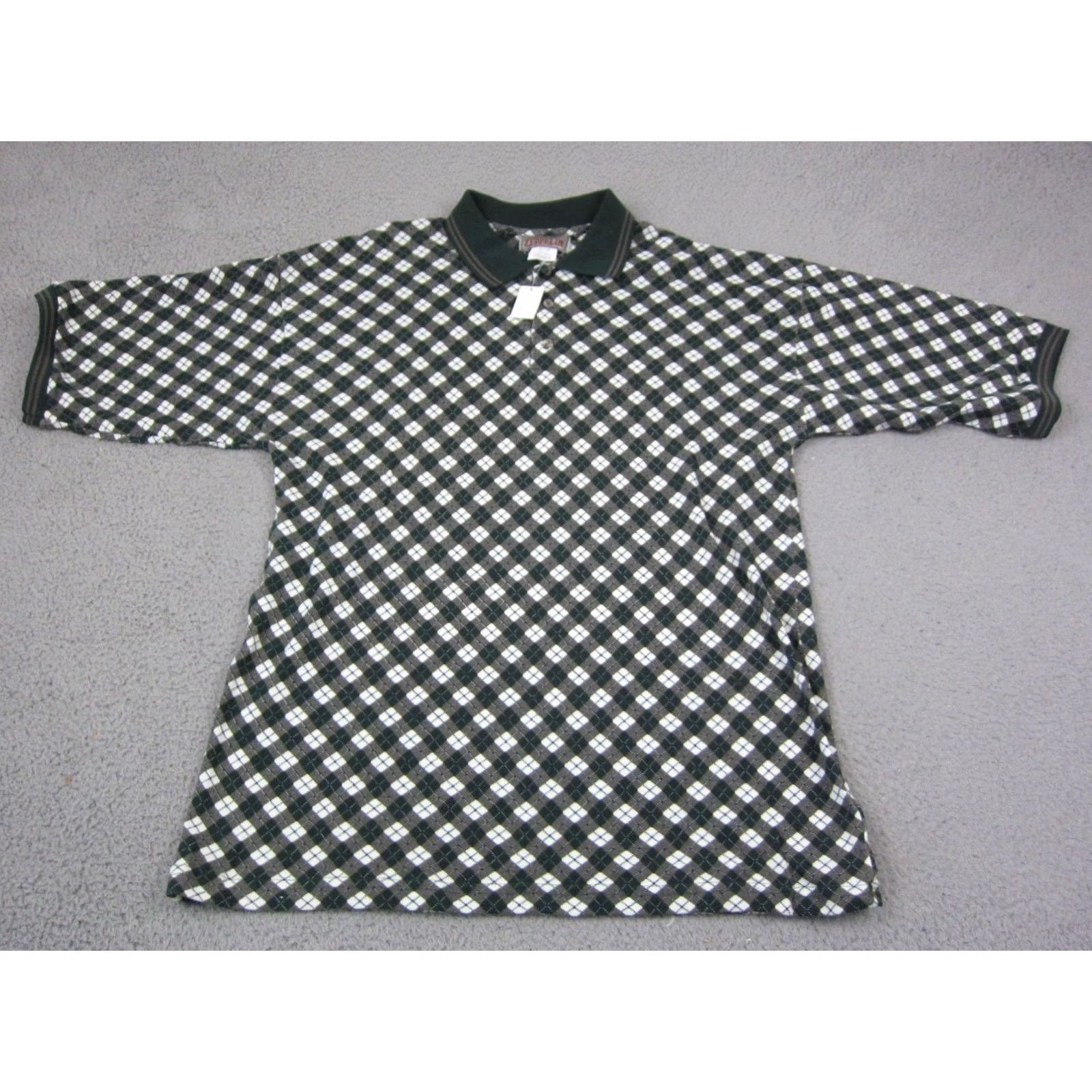 Vintage VINTAGE Zeppelin Polo Shirt Mens XL Green Golf Polo Shirt XL Mens Green 90s Vintage Golfing Country USA Size US XL / EU 56 / 4 - 3 Thumbnail