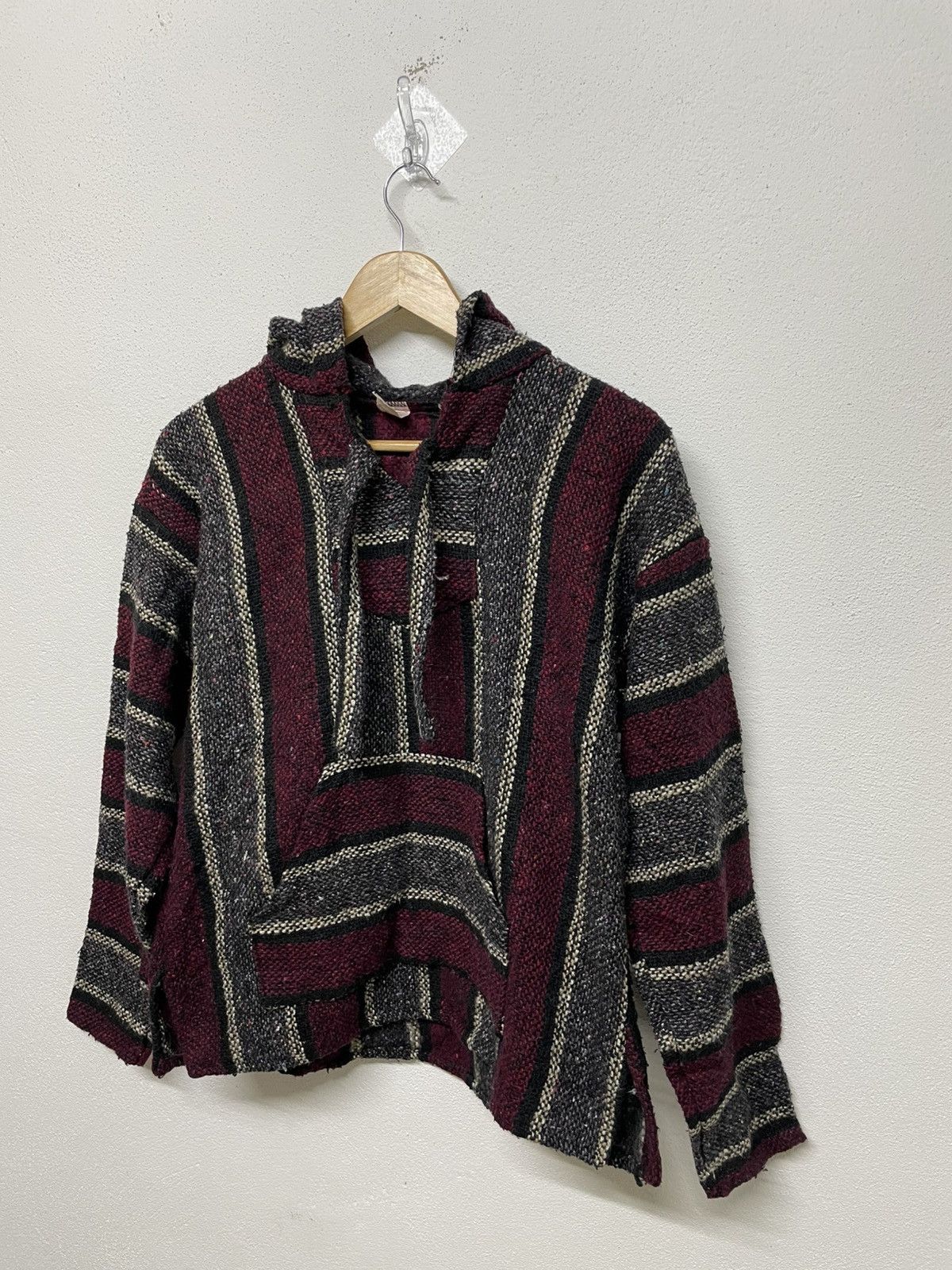 Mexican Threads Vintage Mexican Baja Blanket Pullover Hooded Jacket Size US S / EU 44-46 / 1 - 5 Thumbnail