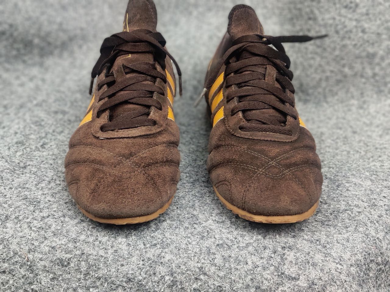 Adidas Adidas Vintage Y2K Style brown Yellow trendy suede sneakers Size US 8.5 / EU 41-42 - 8 Thumbnail