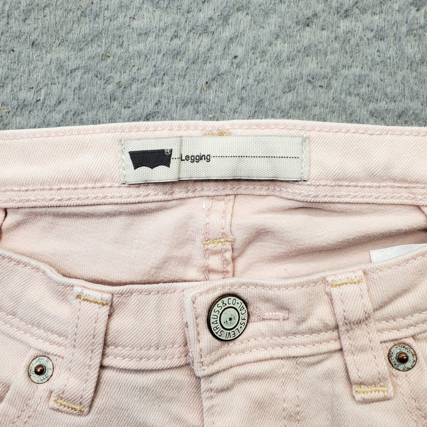 Levi's Levi's Jeans Womens Size 26 Pink Flat Front White Tab Skinny 5-Pocket Design Jeans Size 26" / US 2 / IT 38 - 7 Thumbnail