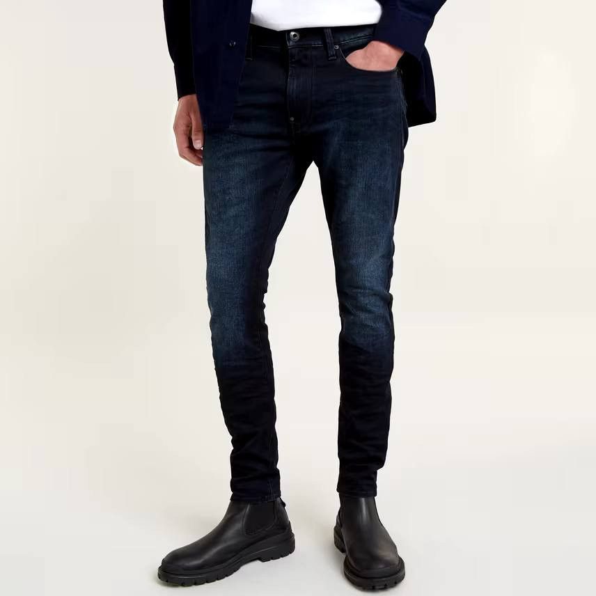 G-Star G-Star Raw Revend Super Slim Stretch Jeans Blue Dark Aged Size US 32 / EU 48 - 3 Thumbnail