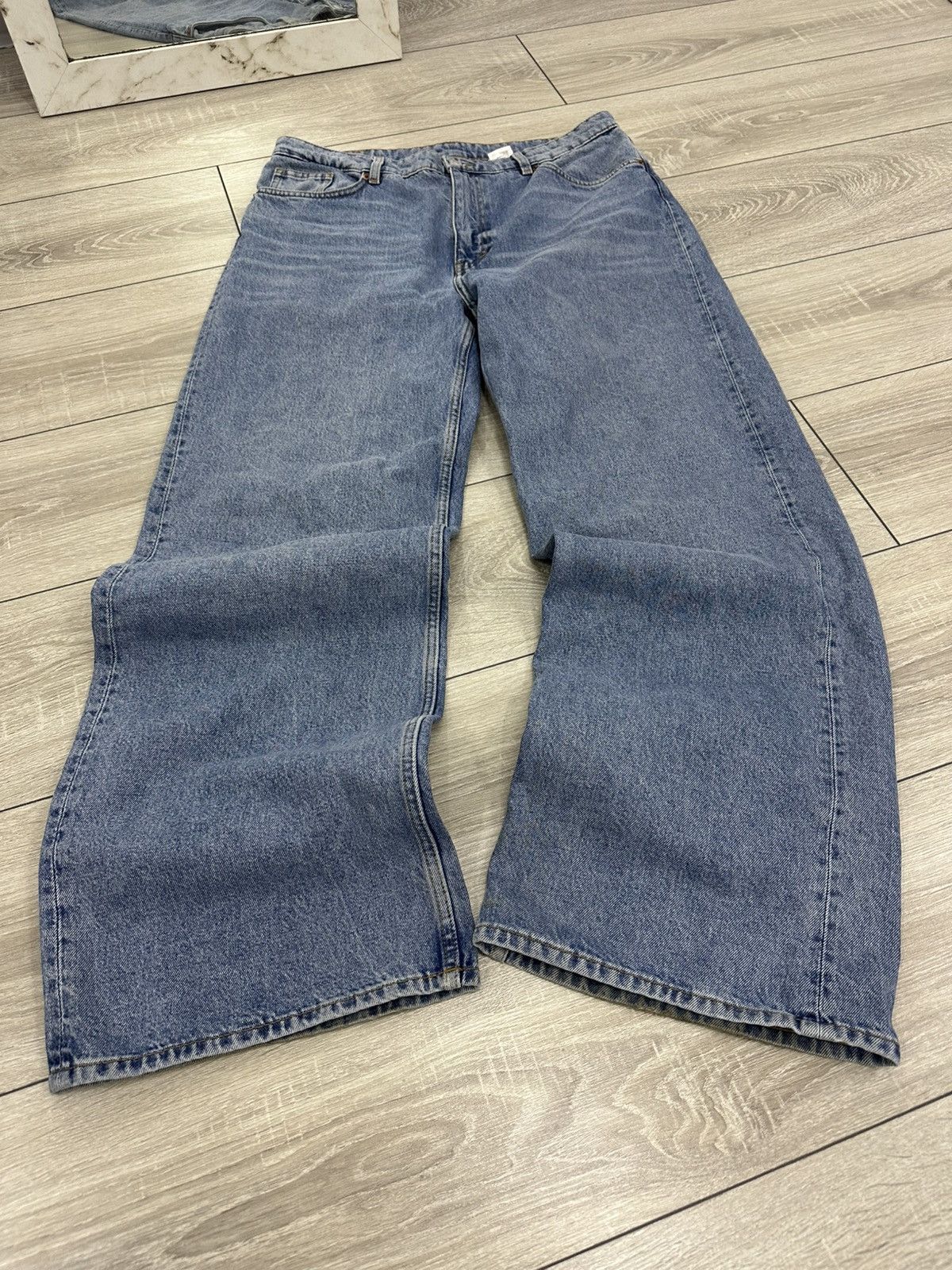Japanese Brand Baggy Wide Denim Jnco Style Jeans Y2K Size US 32 / EU 48 - 3 Thumbnail