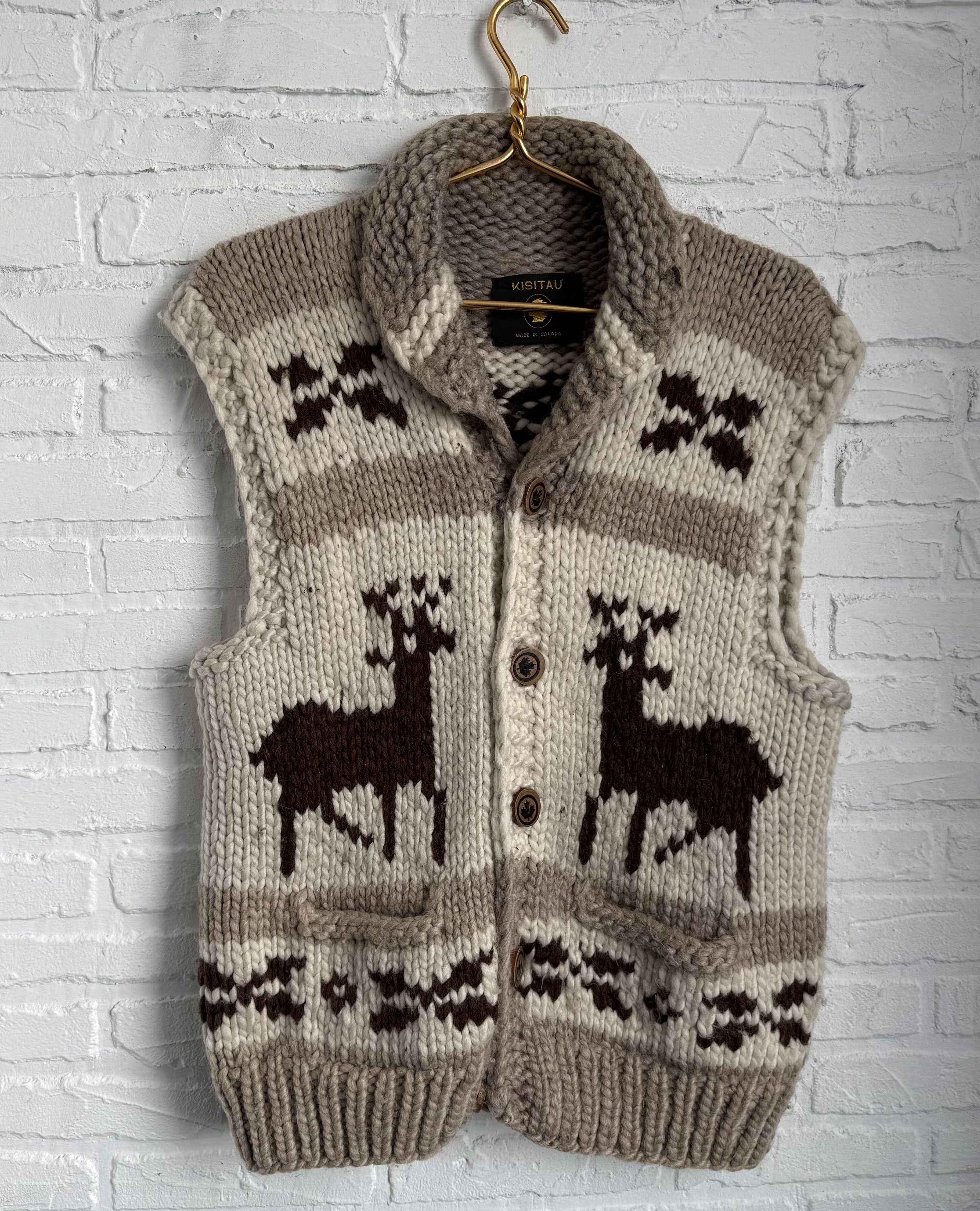 Vintage Vintage KISITAU wool hand knit vest Size US M / EU 48-50 / 2 - 1 Thumbnail