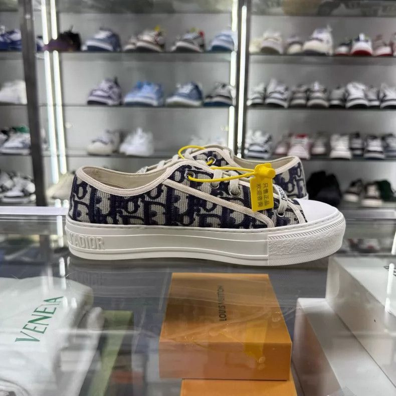 Dior DIOR Monogram Canvas Sneakers Size 36.5-2506 Size US 5.5 / IT 35.5 - 4 Thumbnail