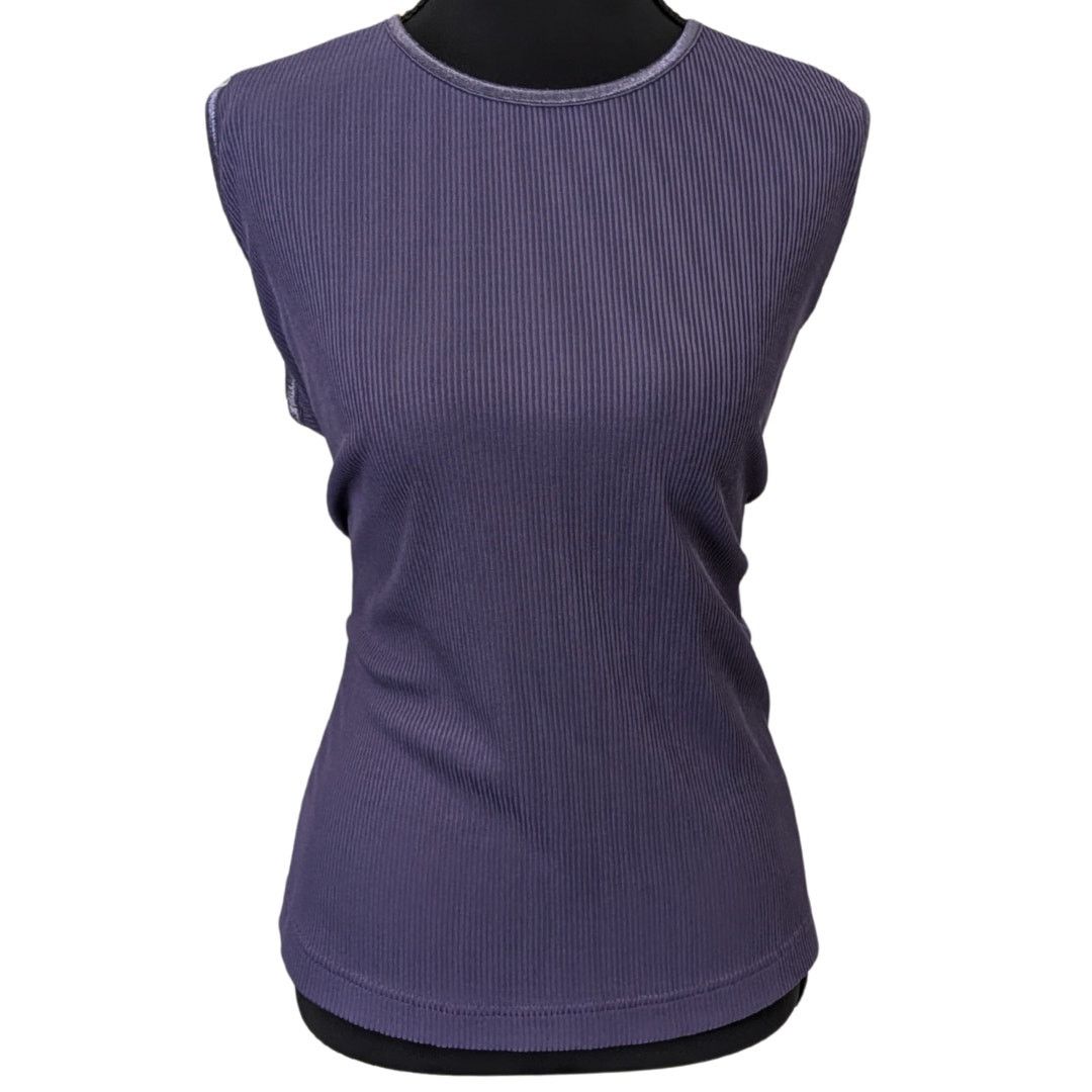 Vintage Vintage Allison Daley Plus Size Ribbed Sleeveless Blouse Size XXL / US 16-18 / IT 52-54 - 1 Thumbnail