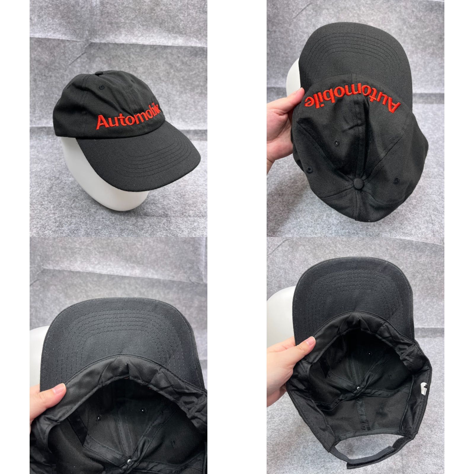 Vintage Automobile Hat Cap Strap Back Adult One Size Black 100% Cotton Outdoor Ironic Size ONE SIZE - 8 Thumbnail
