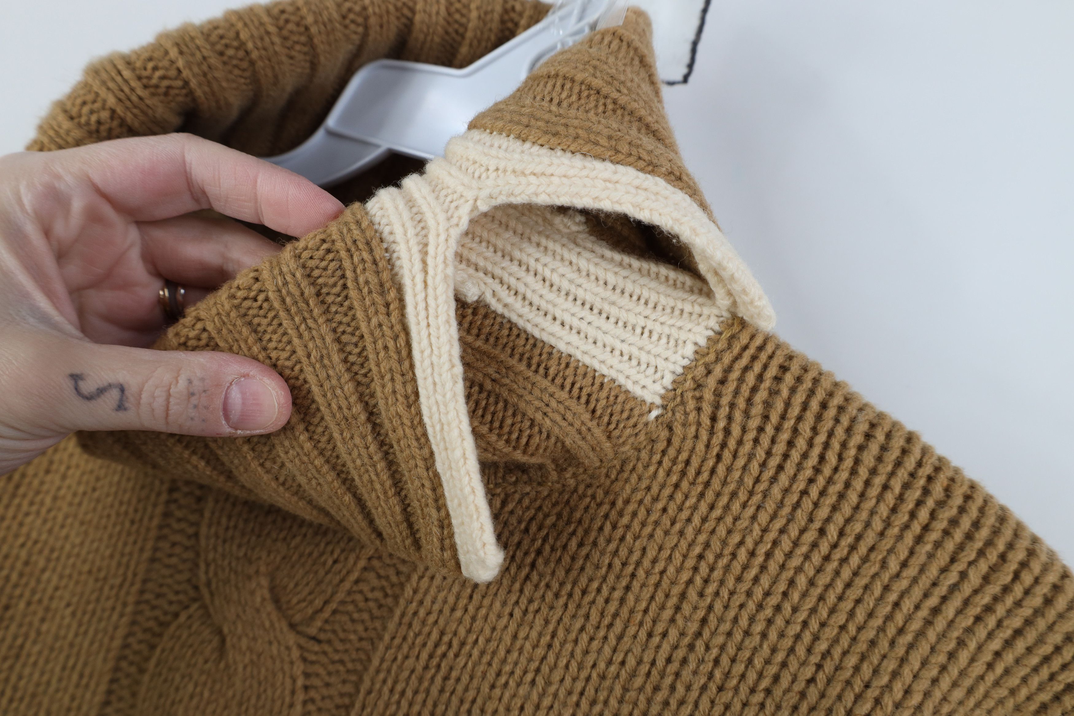 DKNY Vintage 90s Y2K DKNY Cropped Lambswool Turtleneck Sweater Size L / US 10 / IT 46 - 4 Thumbnail