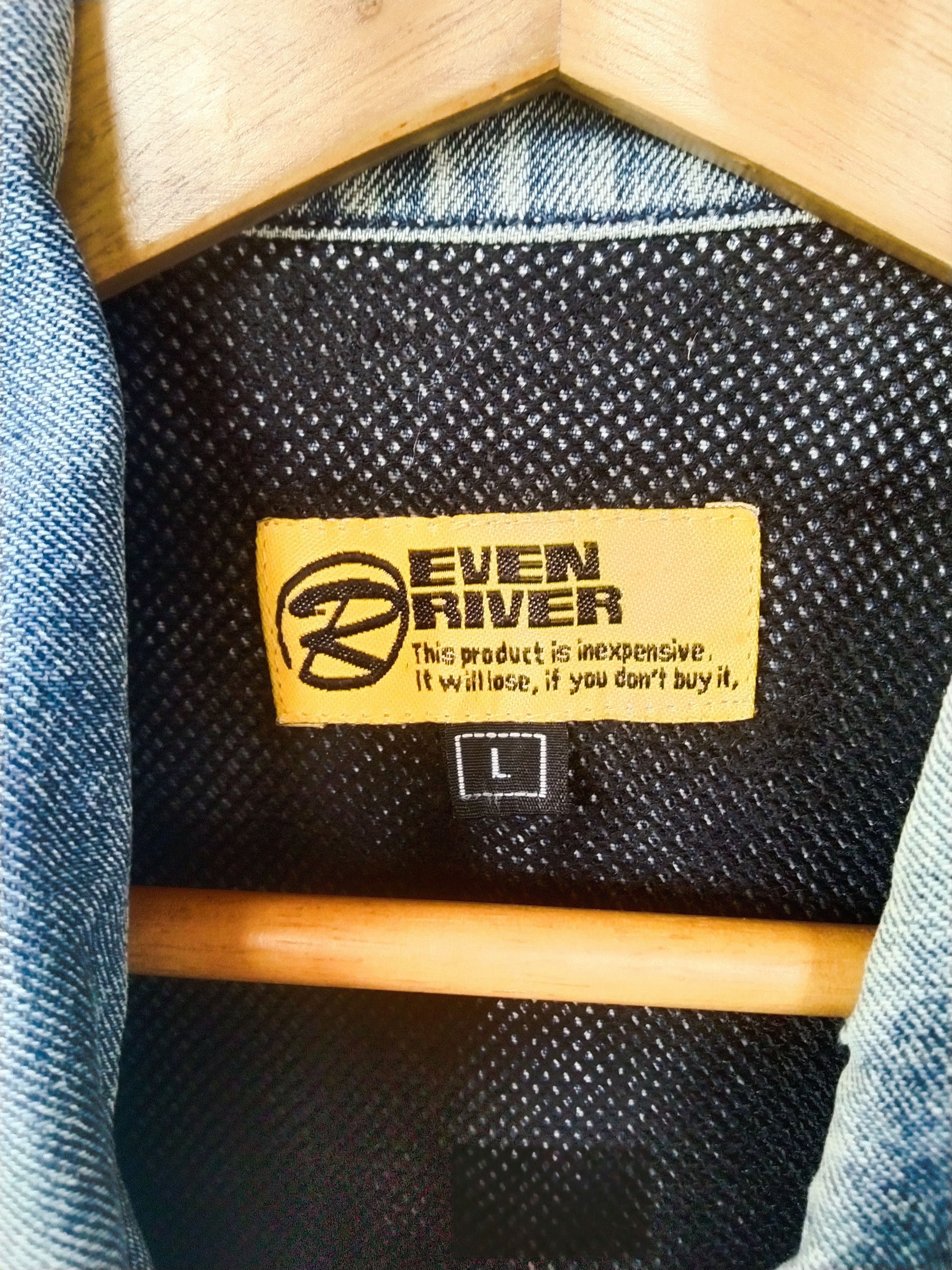 Japanese Brand × Vintage Even River Distressed Denim Jacket Size US L / EU 52-54 / 3 - 13 Thumbnail