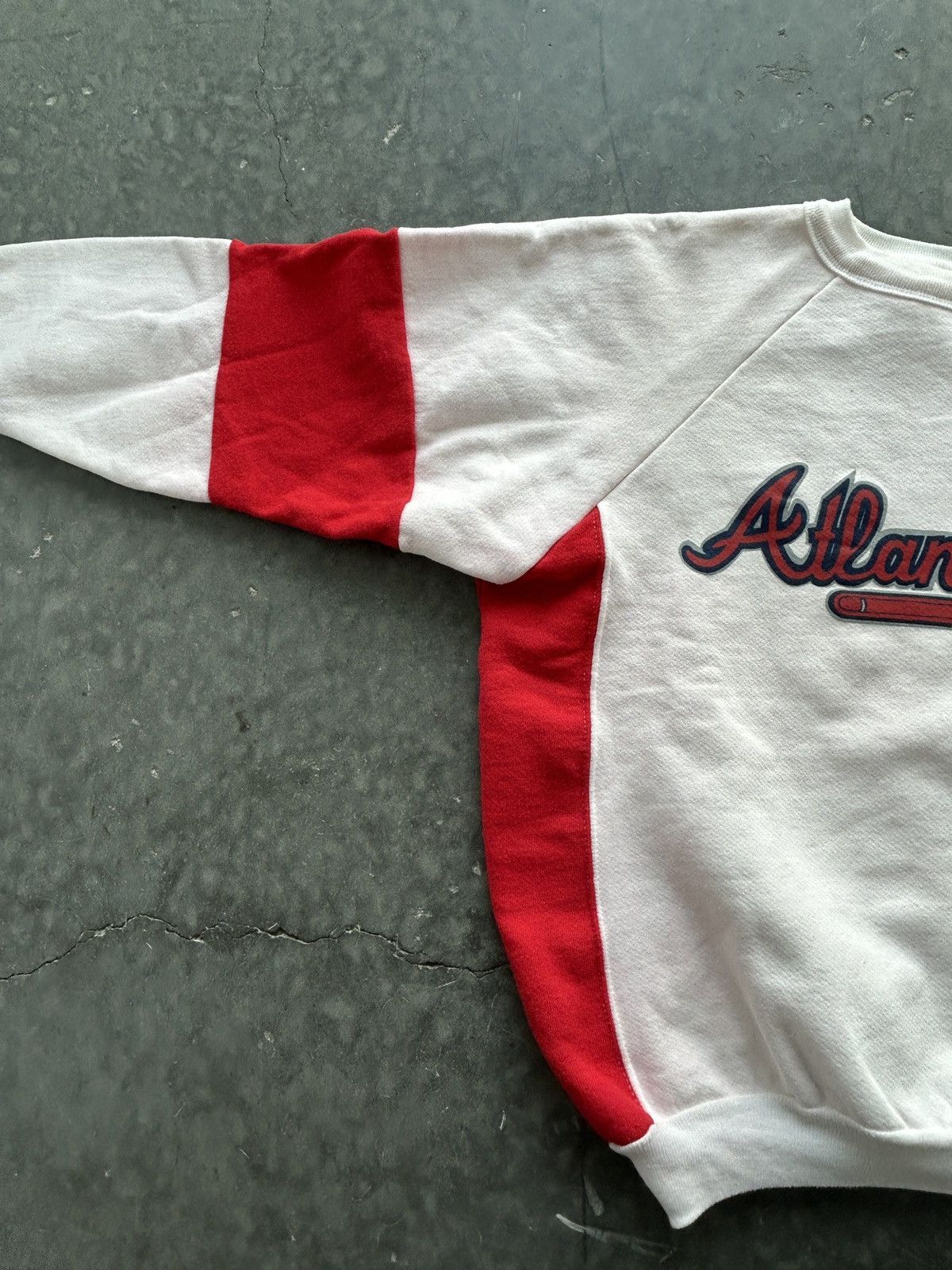 MLB Vintage 80s Atlanta Braves Raglan Crewneck Sweatshirt Size US M / EU 48-50 / 2 - 3 Thumbnail
