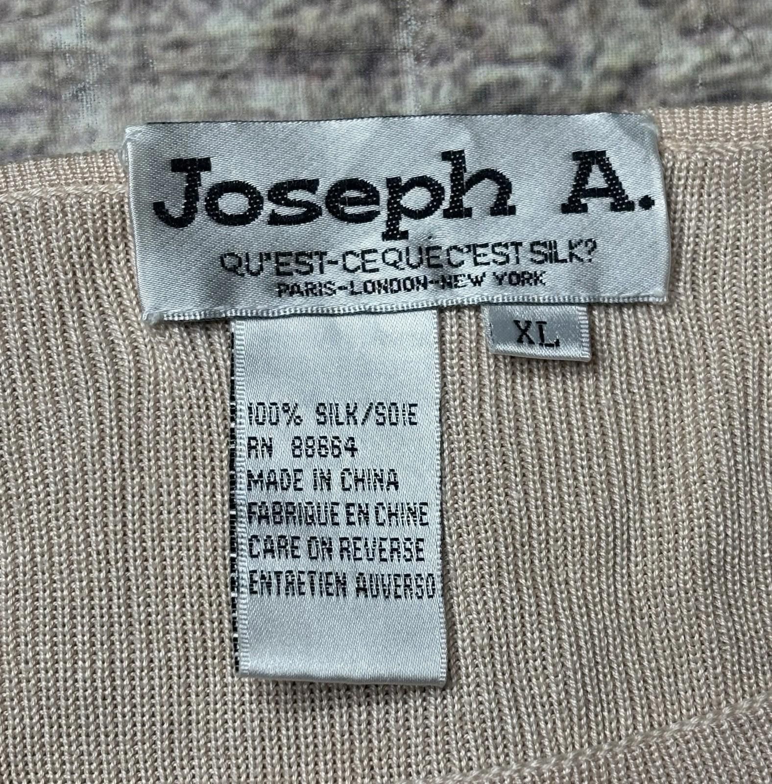 Joseph Abboud Joseph A Silk Top Womens Medium Knit Short Sleeve Pink Size M / US 6-8 / IT 42-44 - 2 Thumbnail