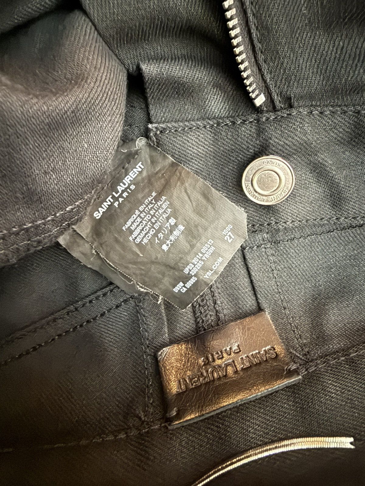 Hedi Slimane SLP 2014 moto biker denim Size US 27 - 6 Thumbnail