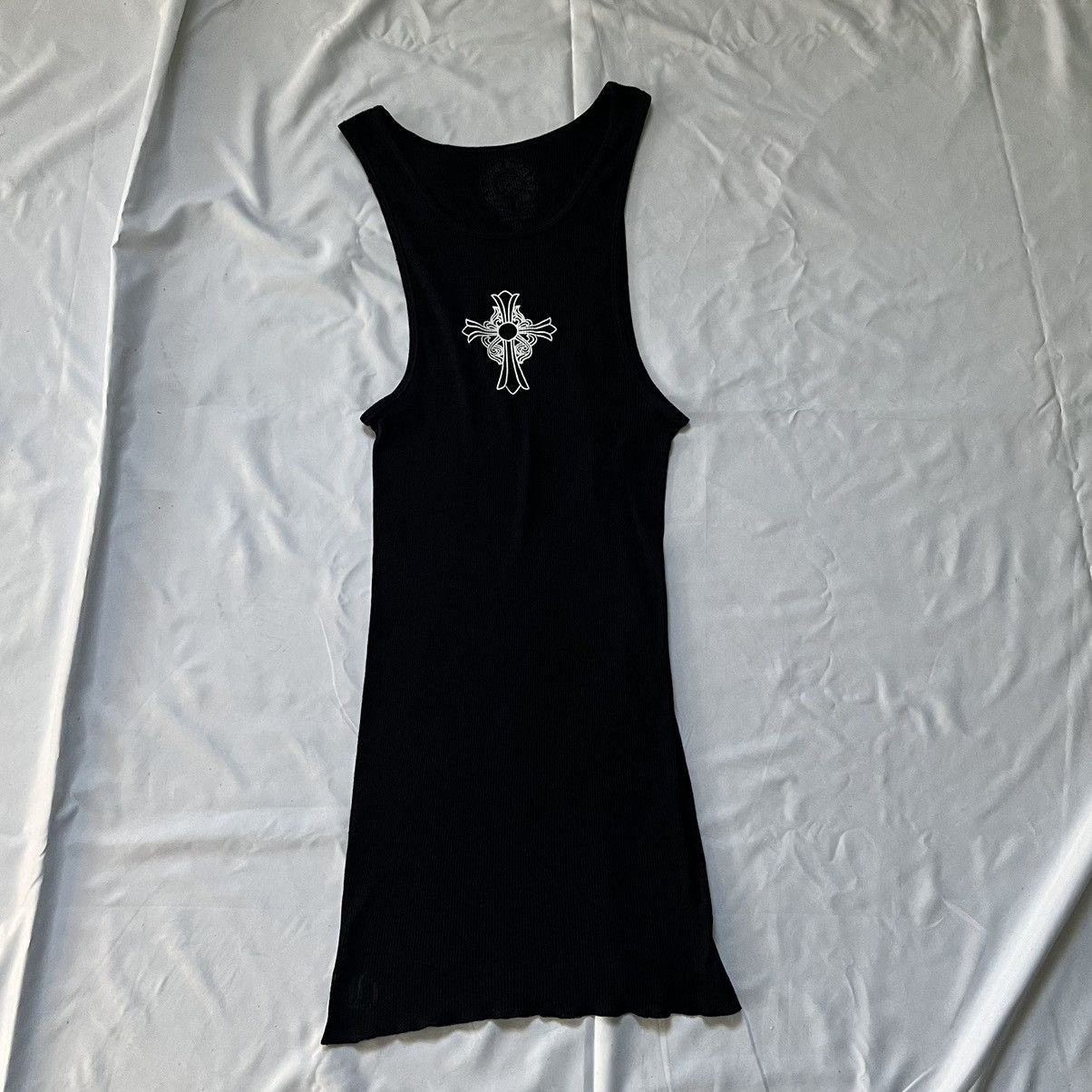 トップス chrome hearts HAIRY CROSS RIB TANK L Chrome Hearts Hairy Cross Rib Tank Top - SRM – SHENGLI ROAD
